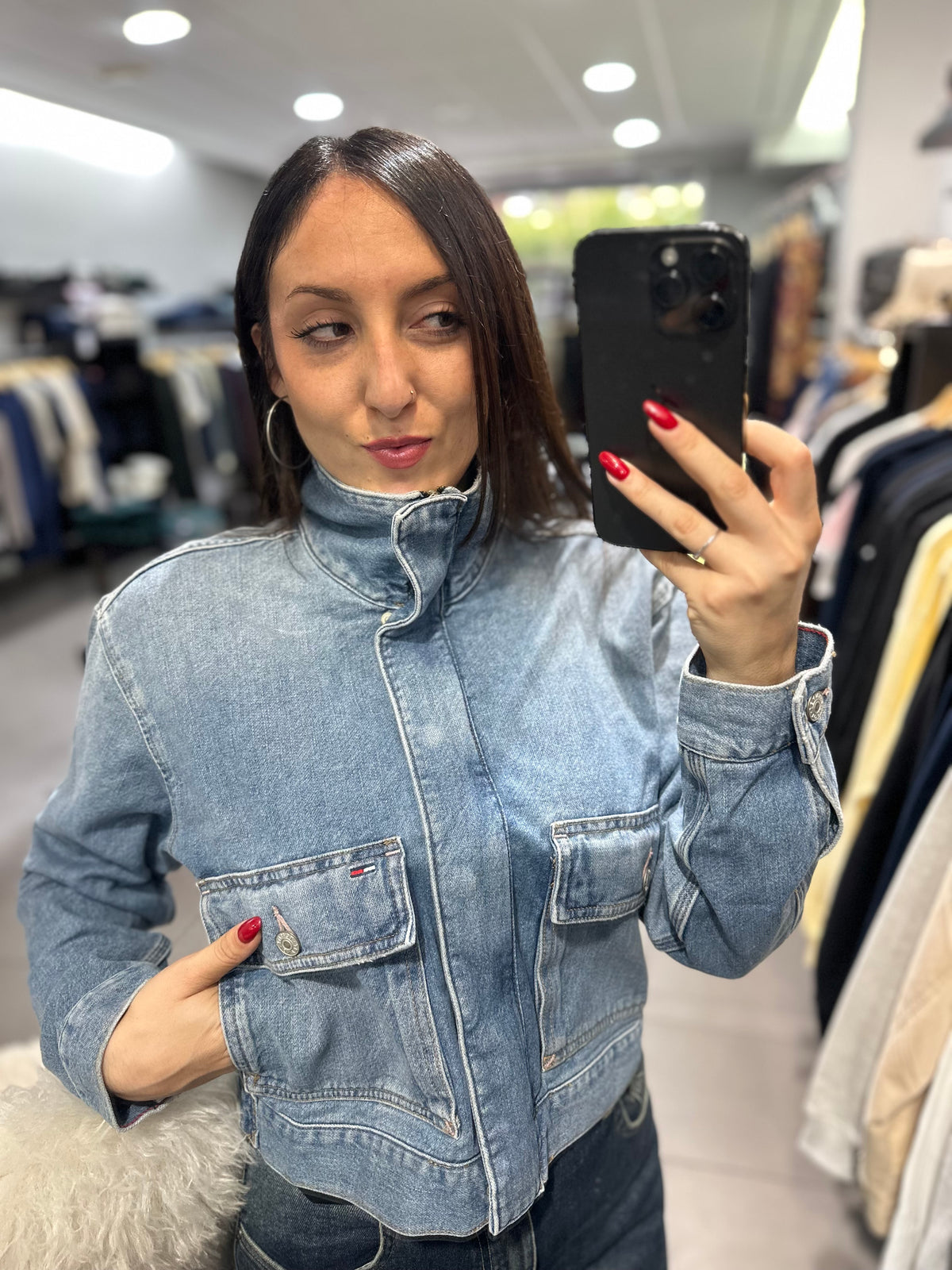 Chaqueta Vaquera Tommy con cuello