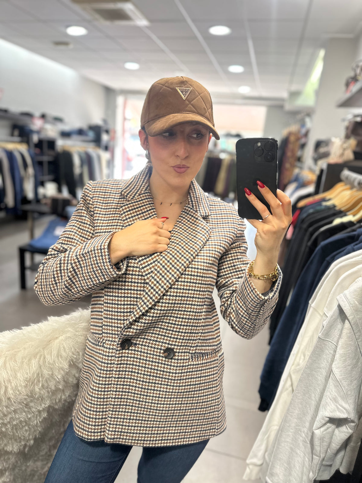 Chaqueta Tiffosi blazer paño abrigo