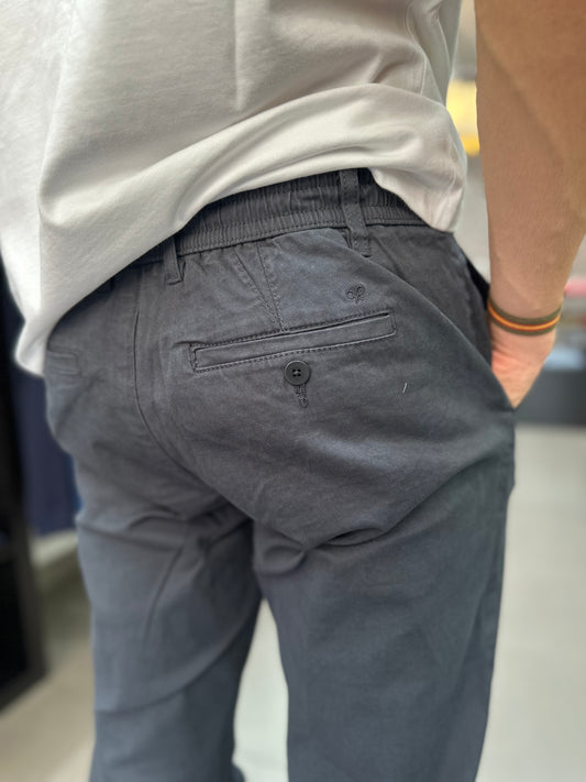 Pantalón Silbon Chino con goma en la cintura marino