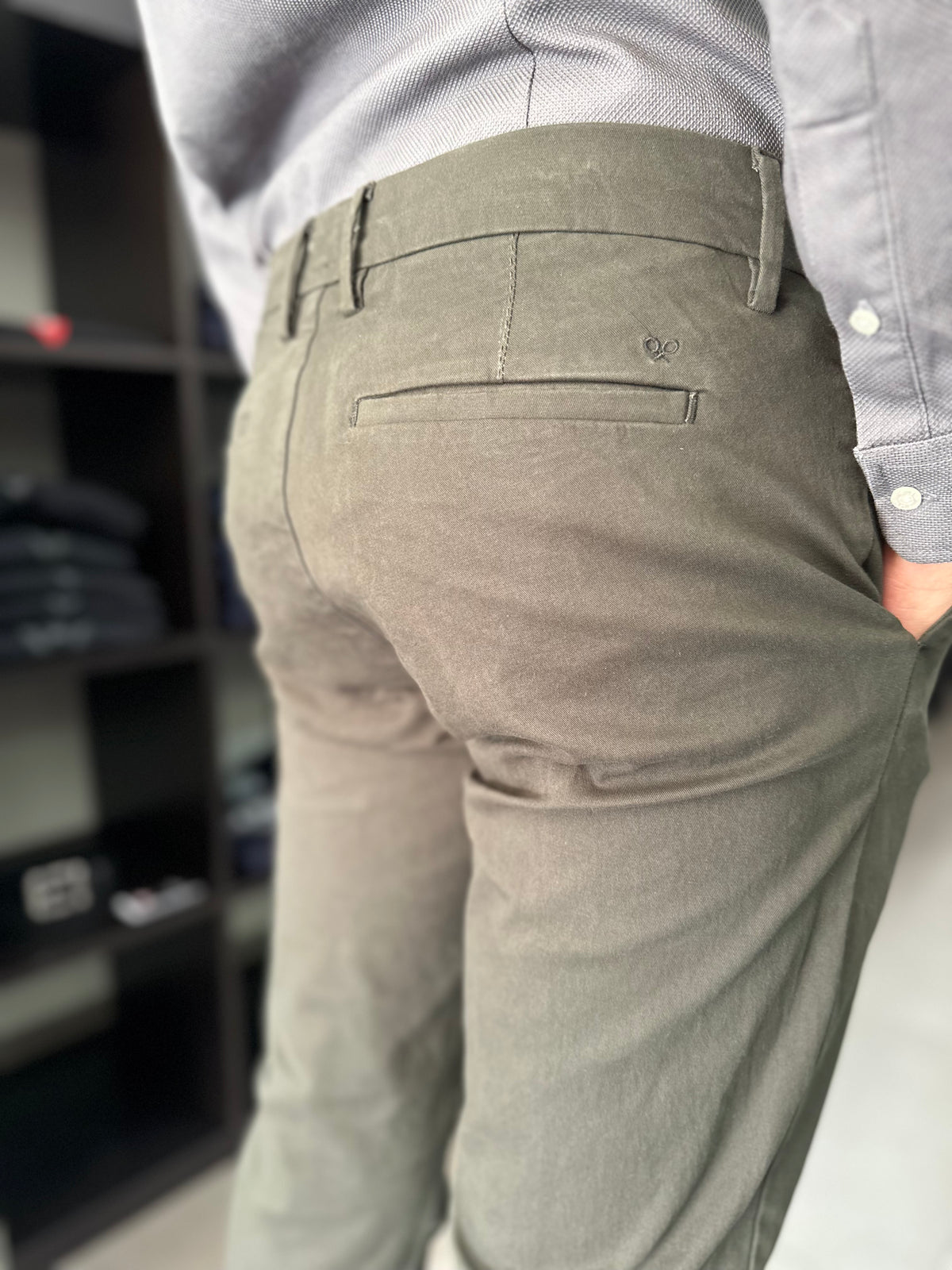 Pantalón Silbon chino verde