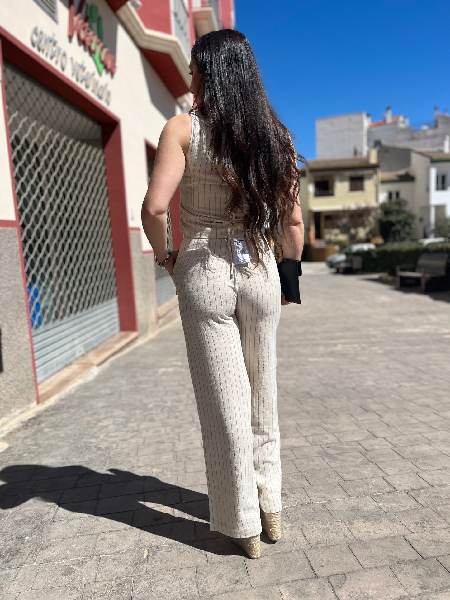 TRAJE TIFFOSI ANITTA LINO RAYA DIPLOMATICA BEIGE