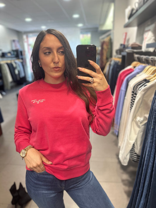 SUDADERA TOMMY JEANS FRAMBUESA