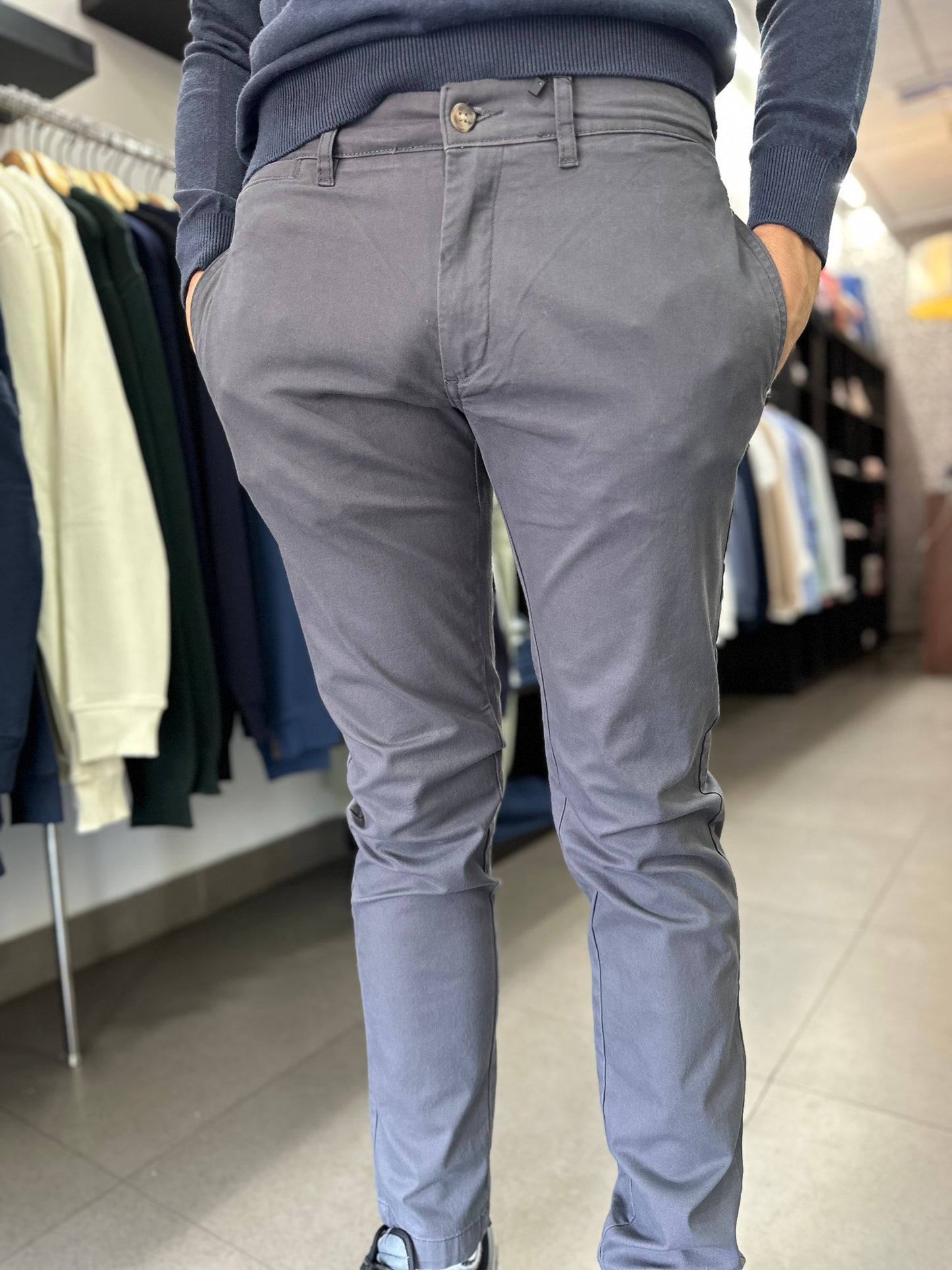 PANTALON CHINO SILBON GRIS