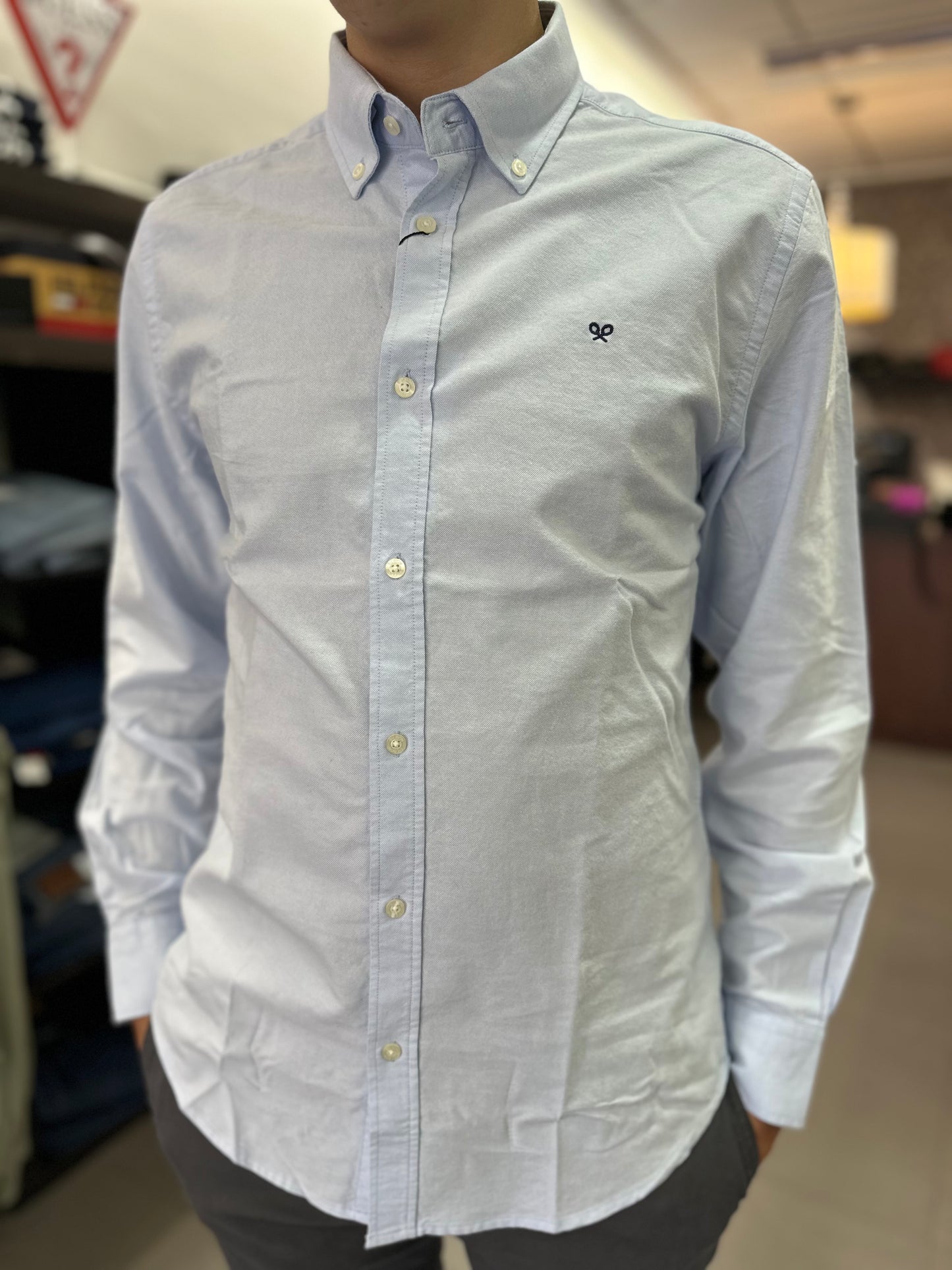 CAMISA SILBON AZUL CELESTE