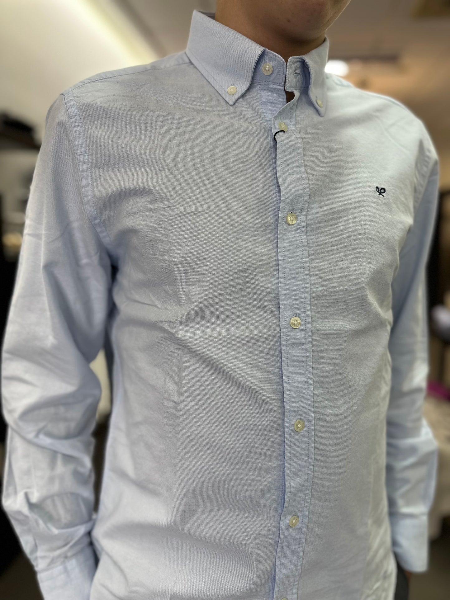 CAMISA SILBON AZUL CELESTE