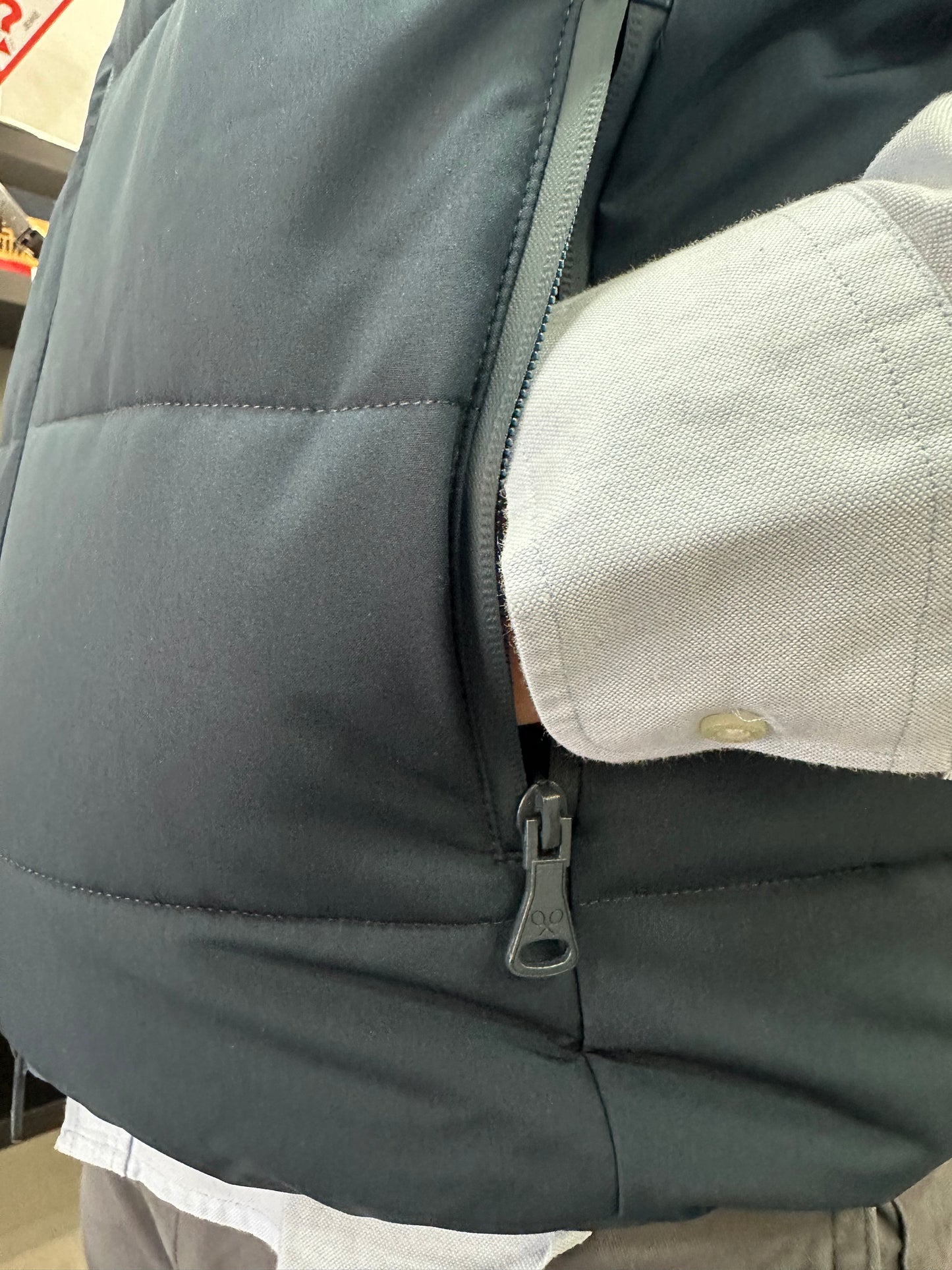 CHALECO SILBON AZUL MARINO