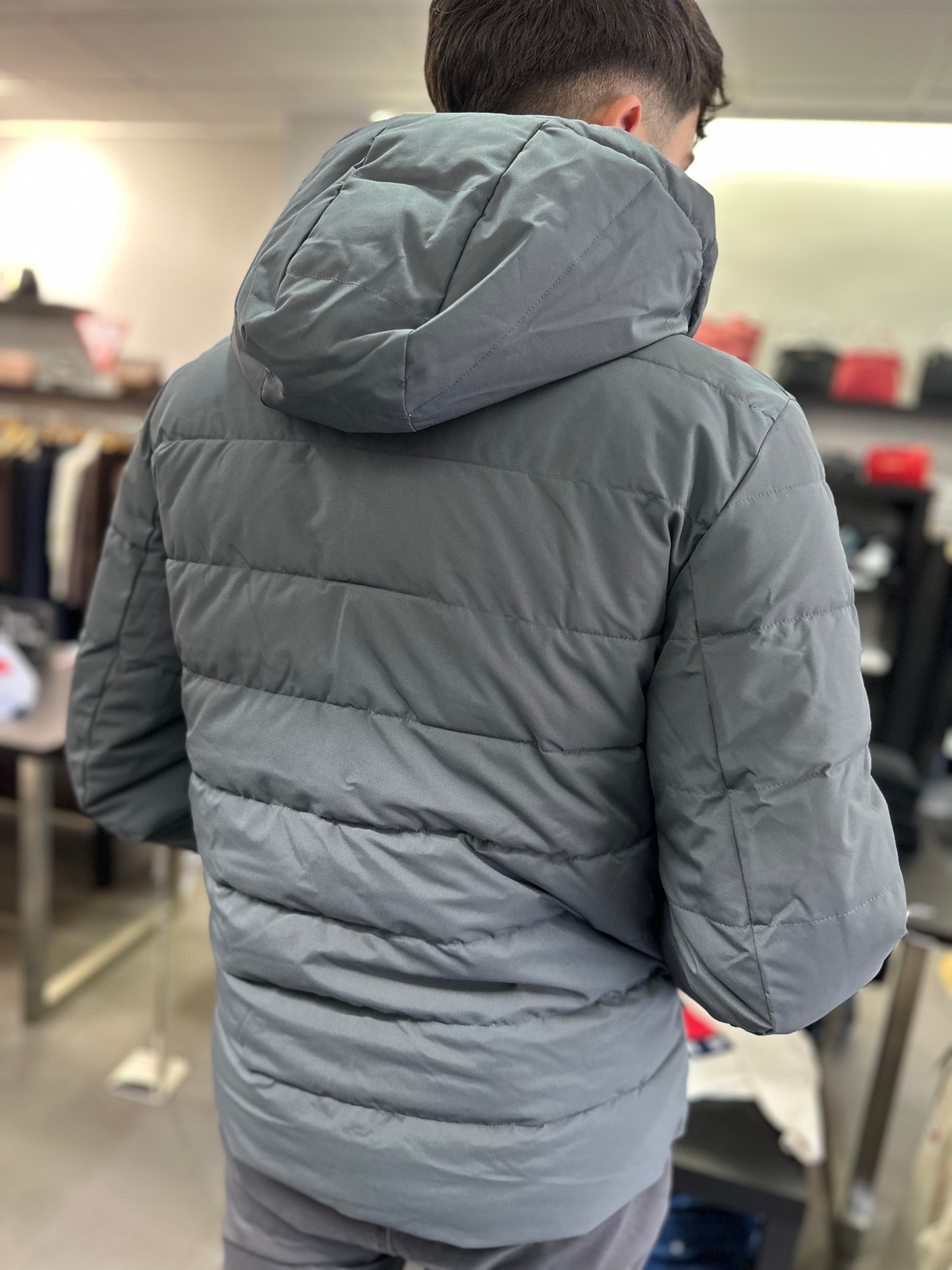 CHAQUETA REVERSIBLE SILBON AZUL MARINA Y GRIS