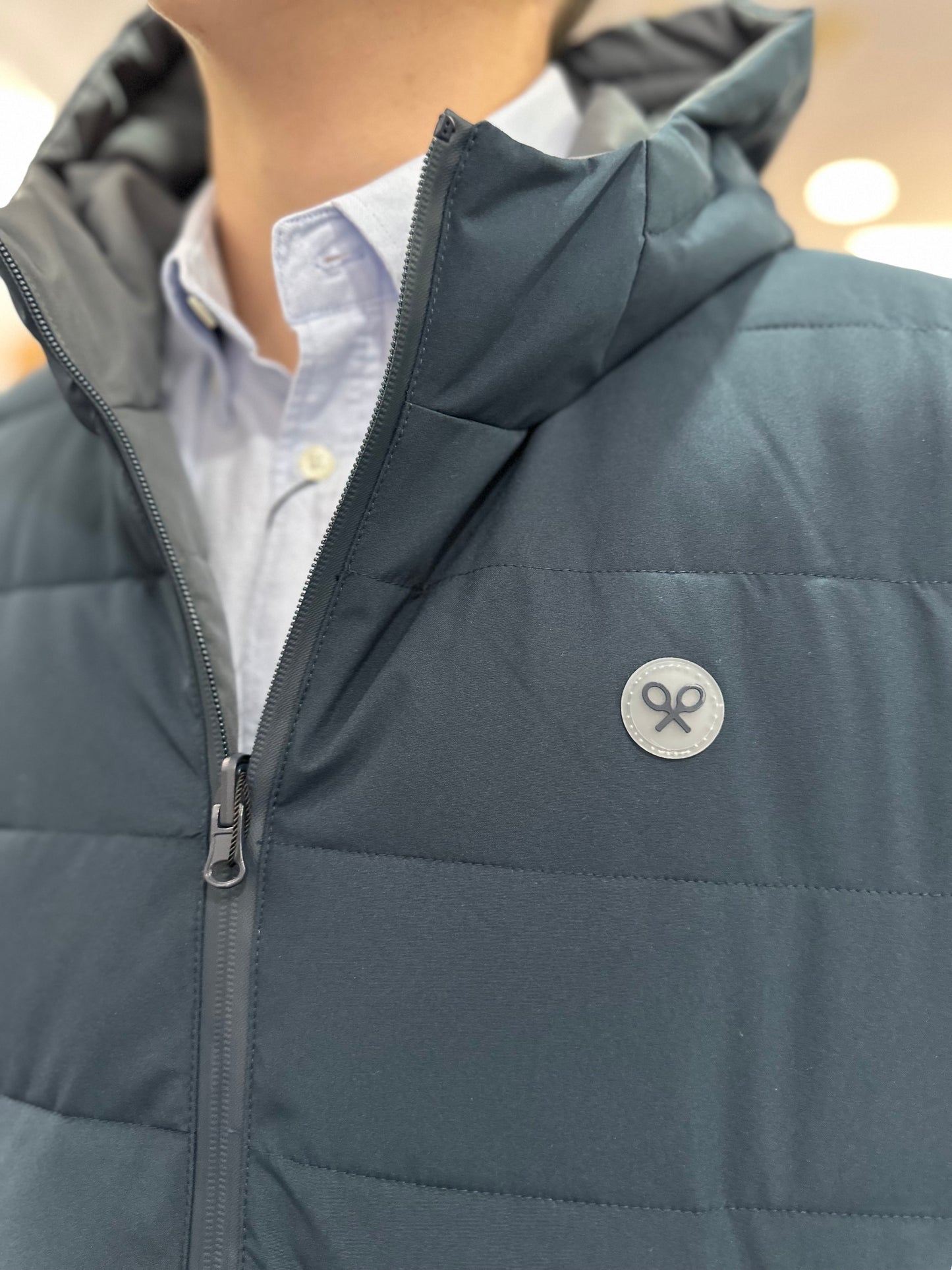 CHAQUETA REVERSIBLE SILBON AZUL MARINA Y GRIS