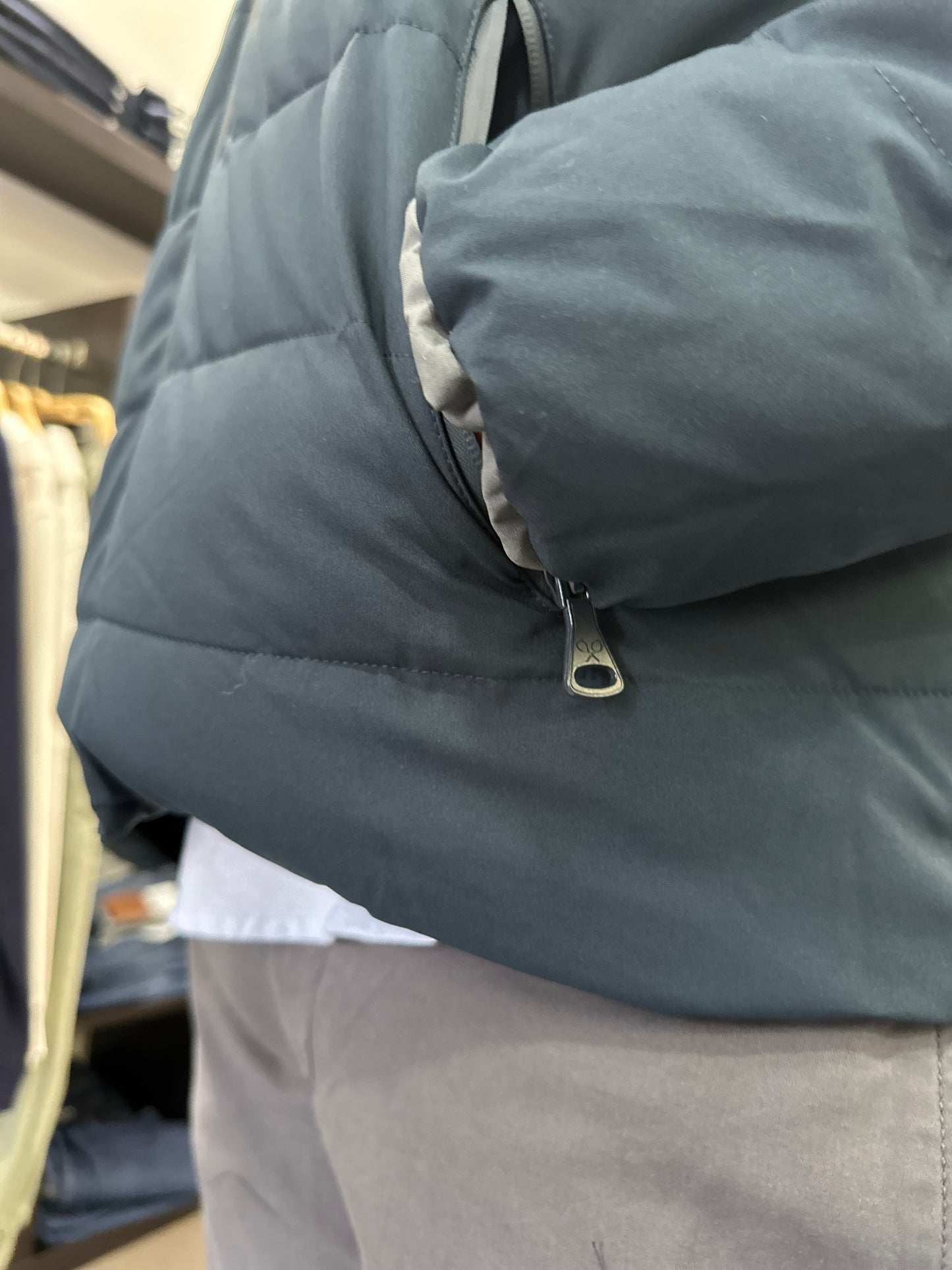 CHAQUETA REVERSIBLE SILBON AZUL MARINA Y GRIS