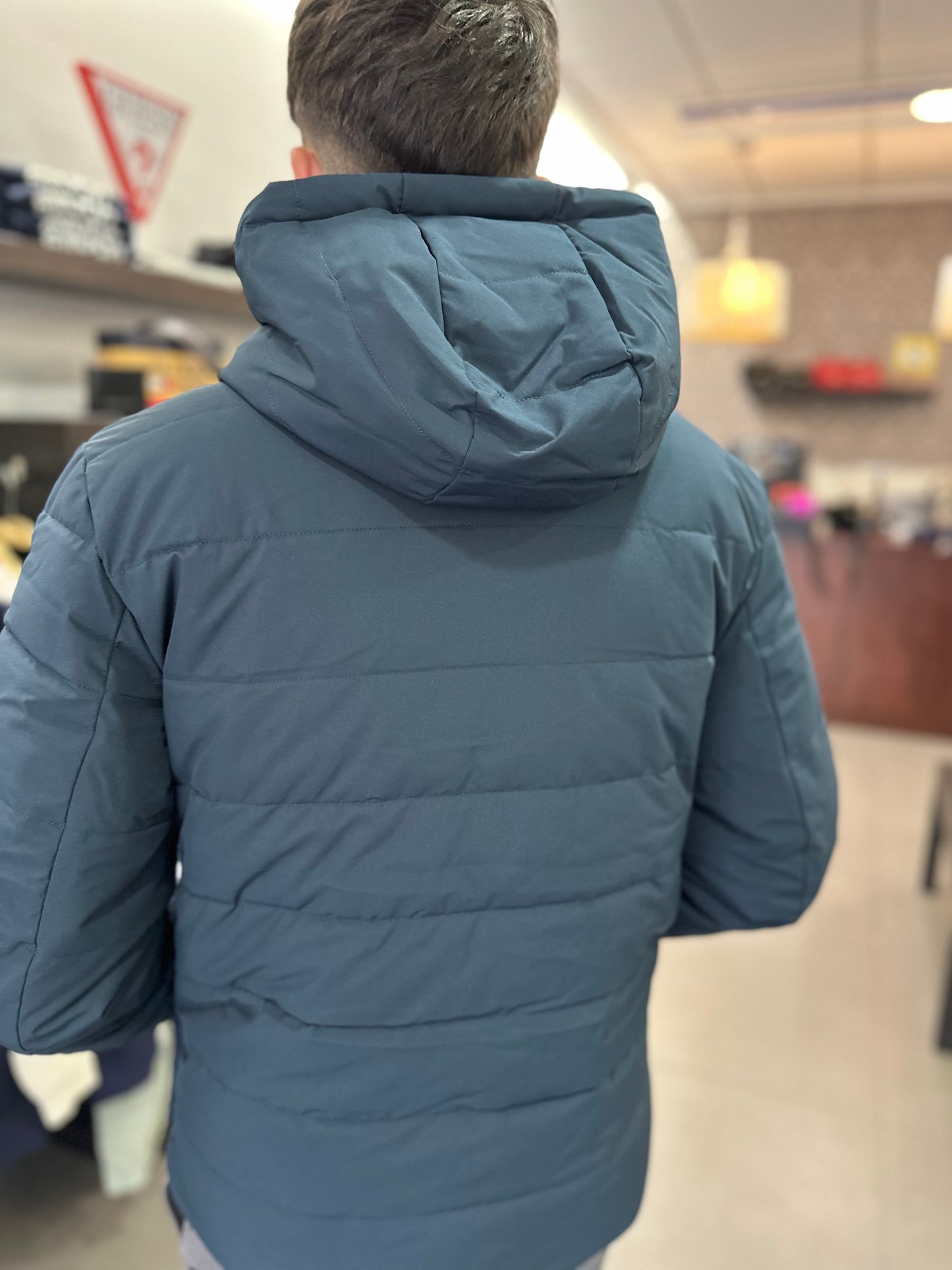 CHAQUETA REVERSIBLE SILBON AZUL MARINA Y GRIS