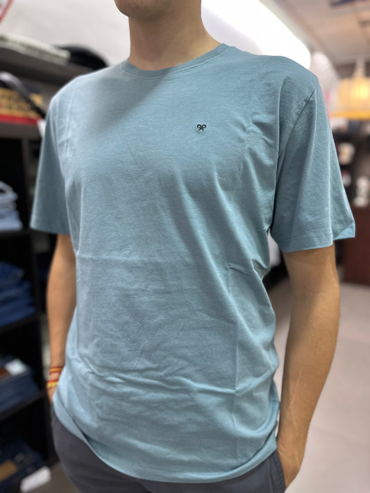 CAMISETA SILBON BASICA AZUL