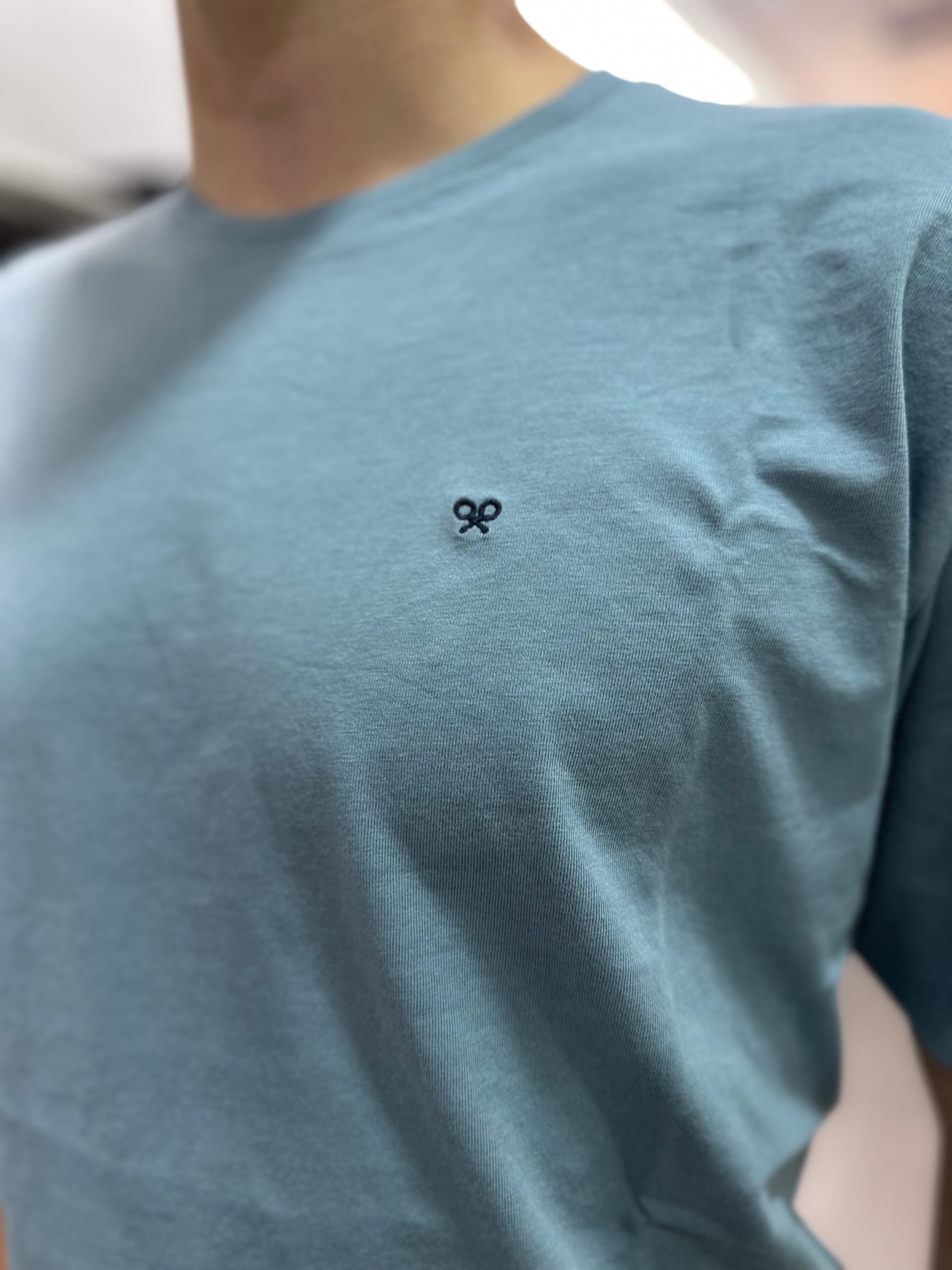 CAMISETA SILBON BASICA AZUL