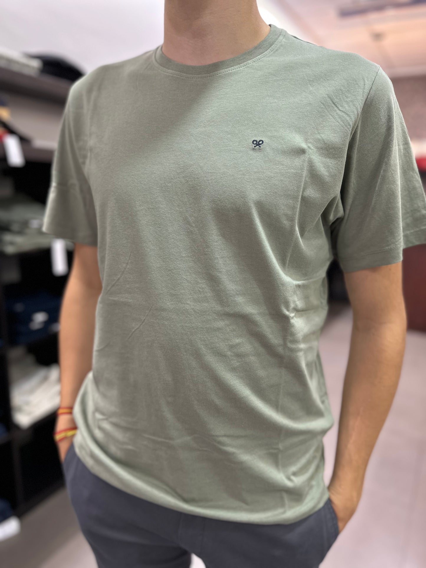 CAMISETA SILBON BASICA VERDE