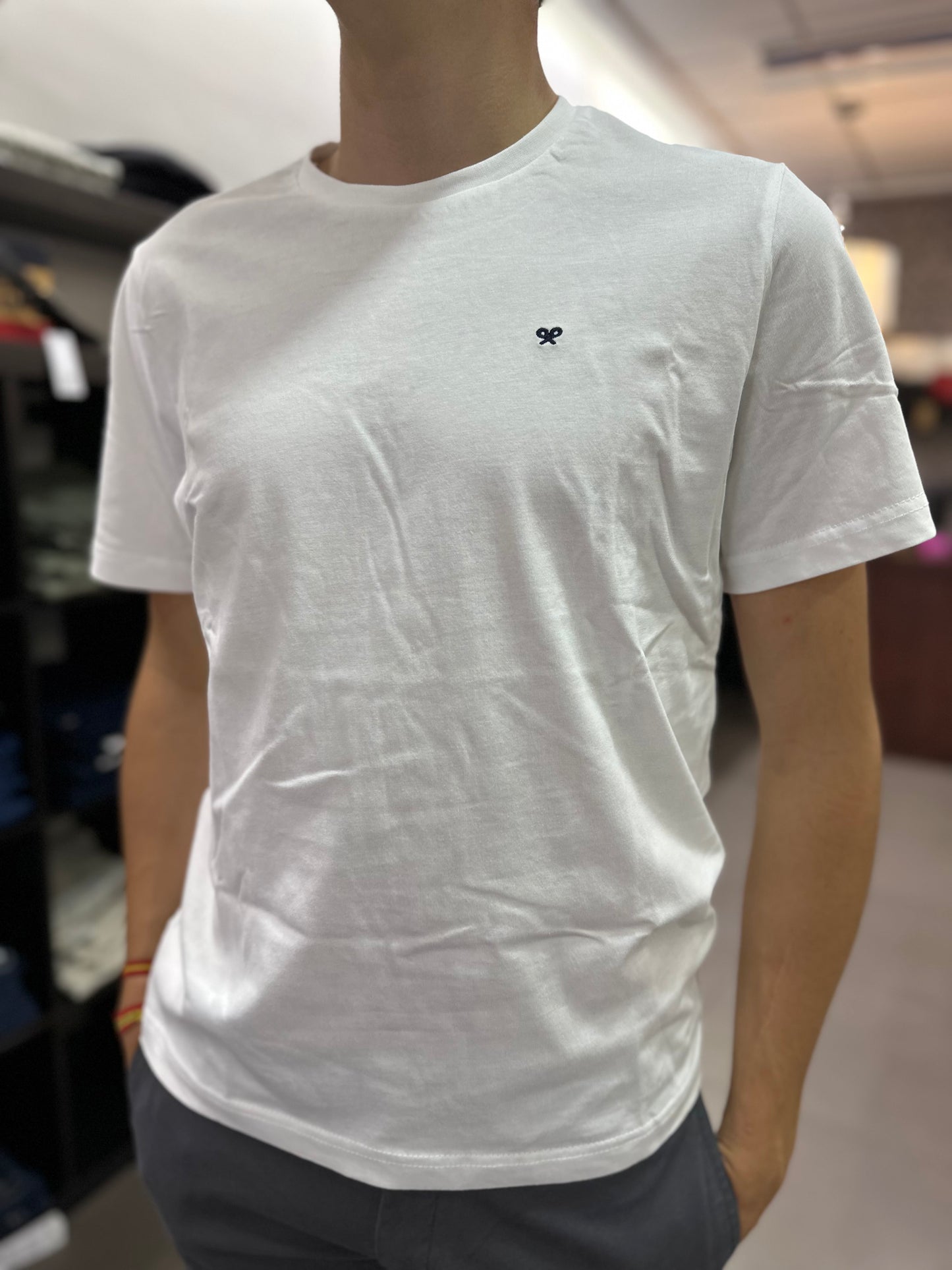 CAMISETA SILBON BASICA BALNCA