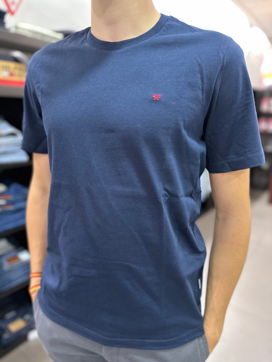 CAMISETA SILBON BASICA AZUL MARINA