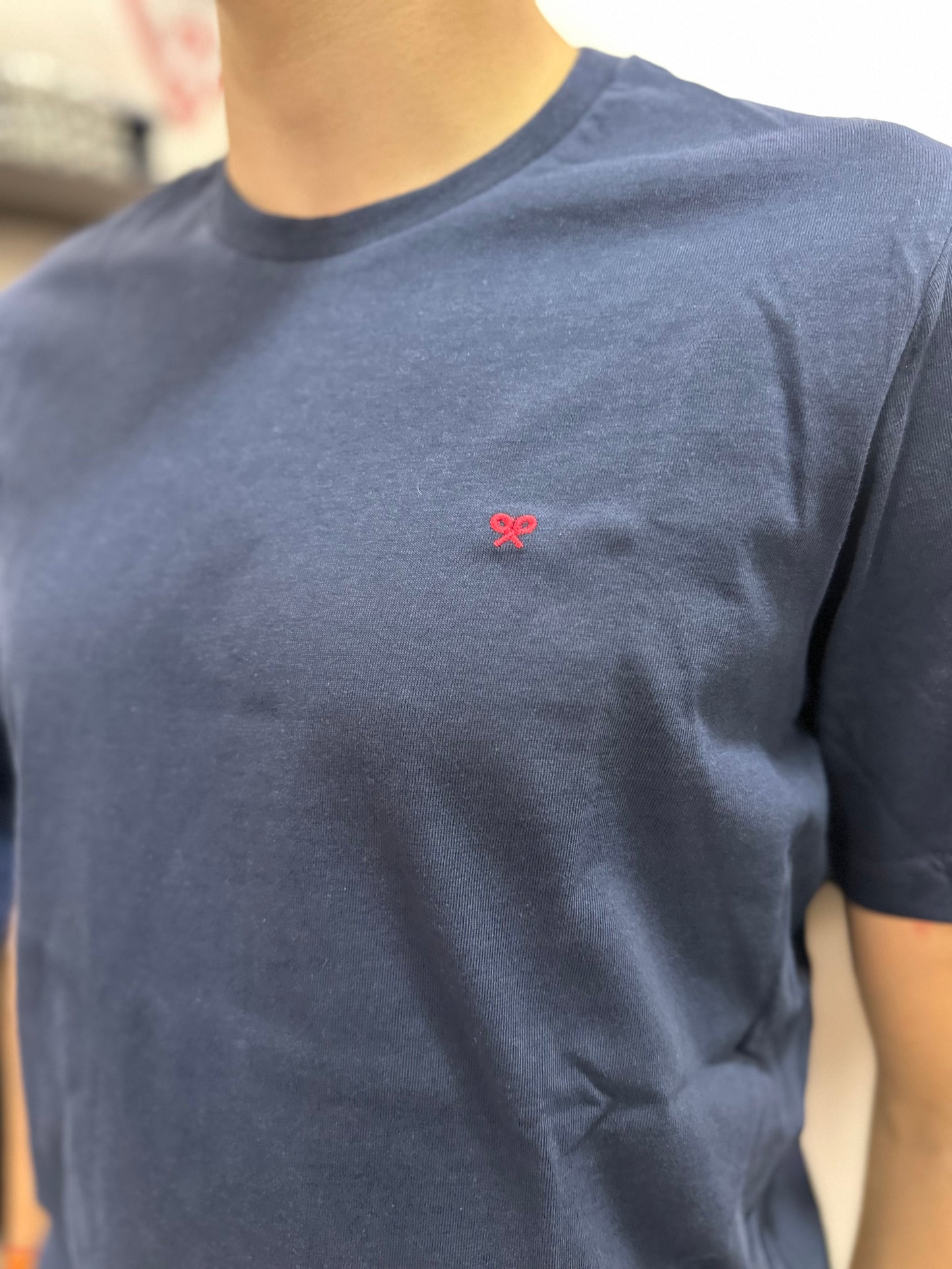 CAMISETA SILBON BASICA AZUL MARINA