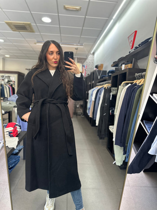 ABRIGO TIFFOSI PAÑO NEGRO