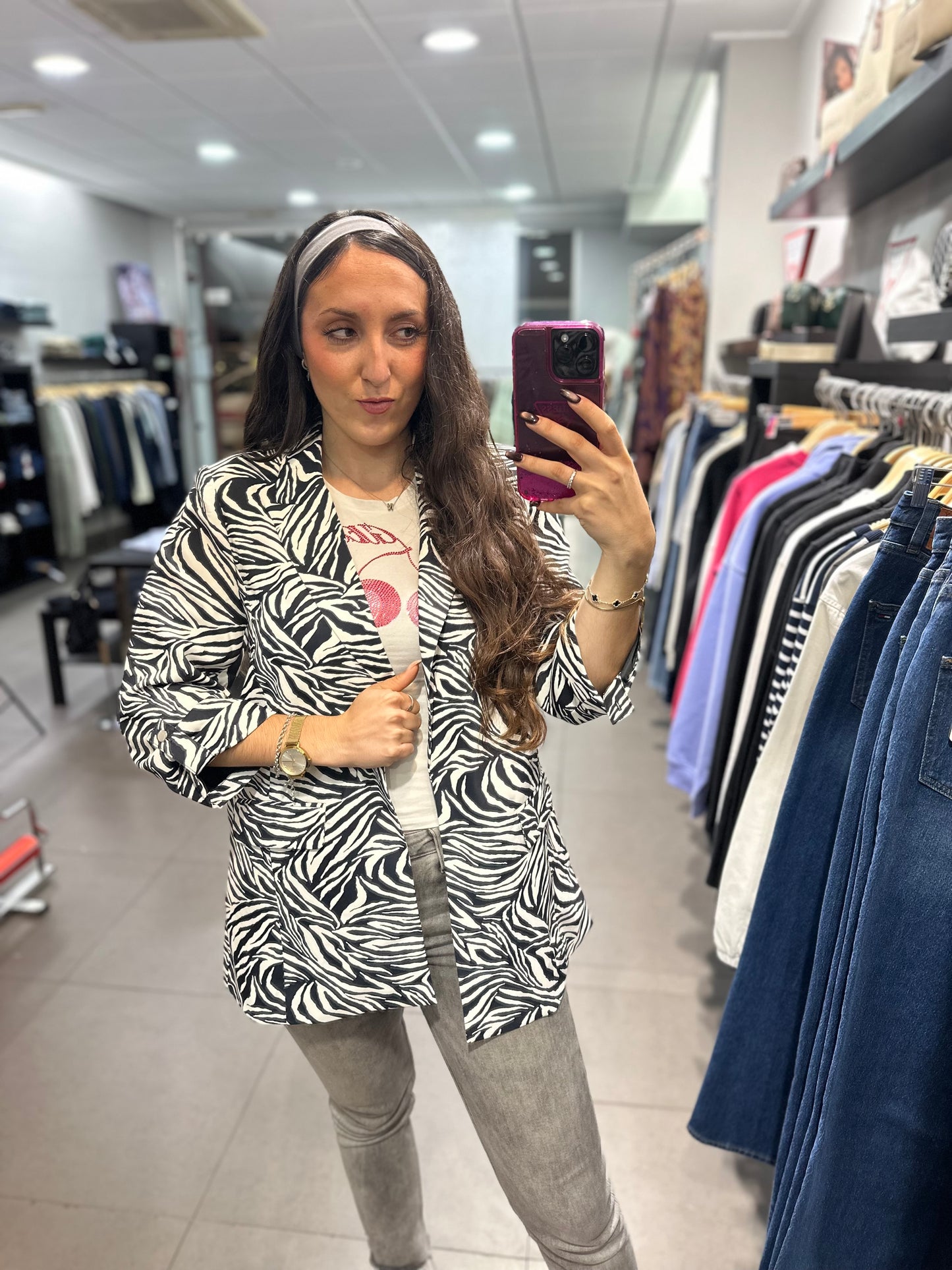 BLAZER ANIMAL PRINT CEBRA TIFFOSI