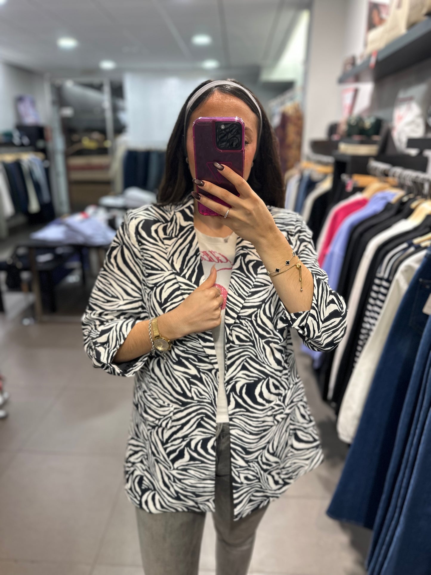 BLAZER ANIMAL PRINT CEBRA TIFFOSI