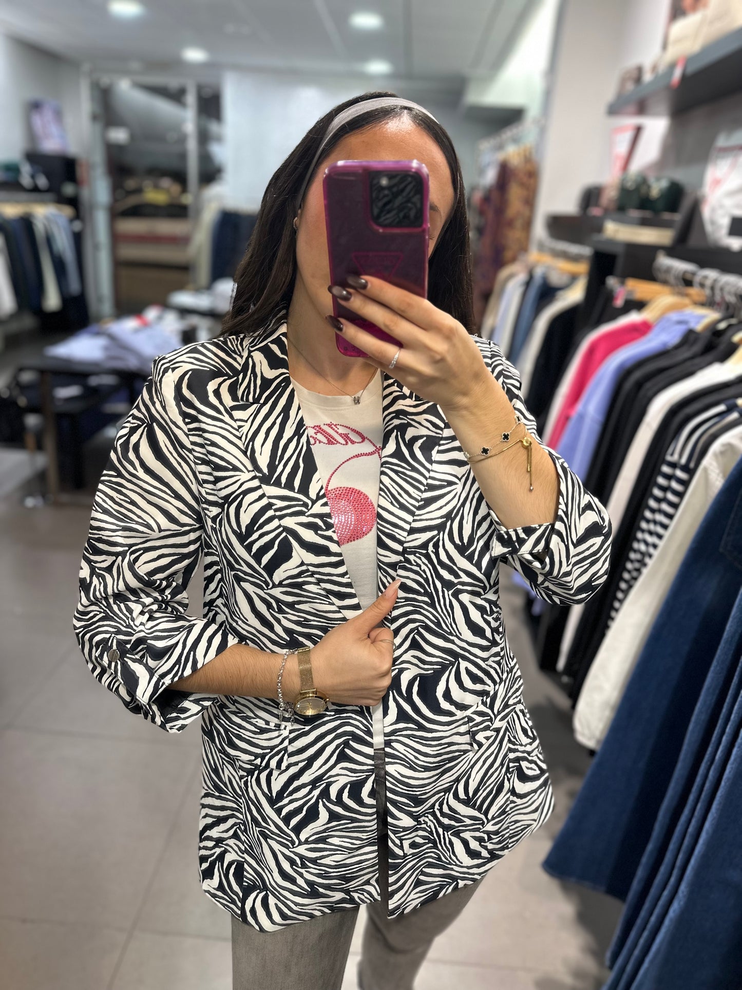 BLAZER ANIMAL PRINT CEBRA TIFFOSI