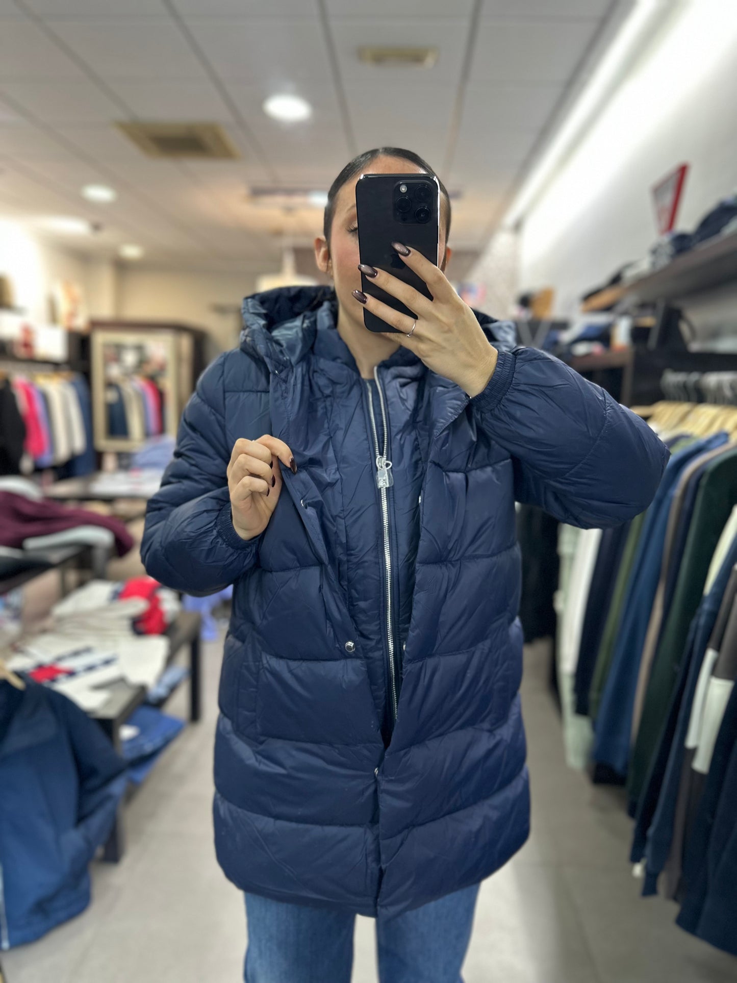 ABRIGO TIFFOSI ACOLCHADO AZUL MARINO