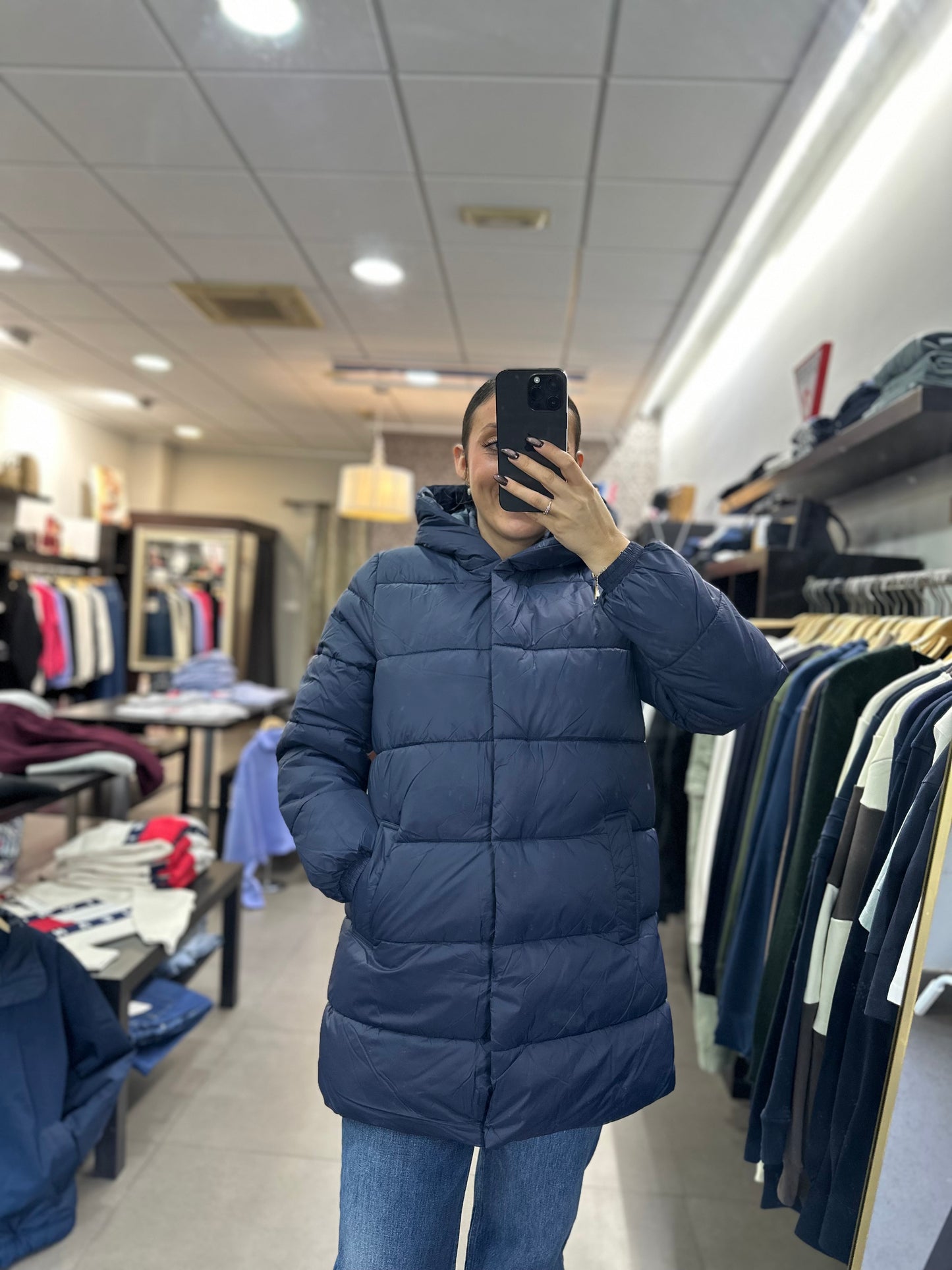 ABRIGO TIFFOSI ACOLCHADO AZUL MARINO