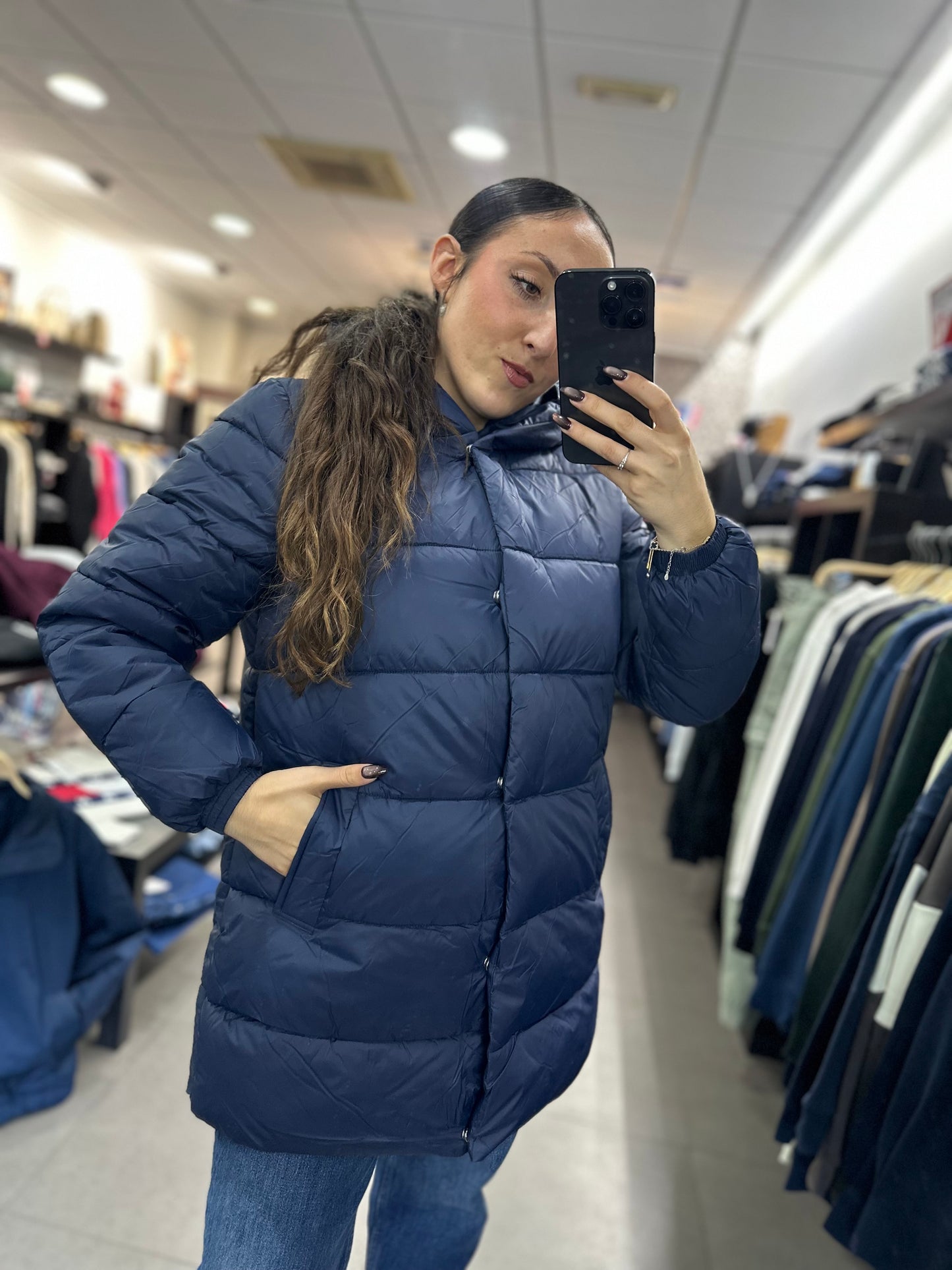 ABRIGO TIFFOSI ACOLCHADO AZUL MARINO