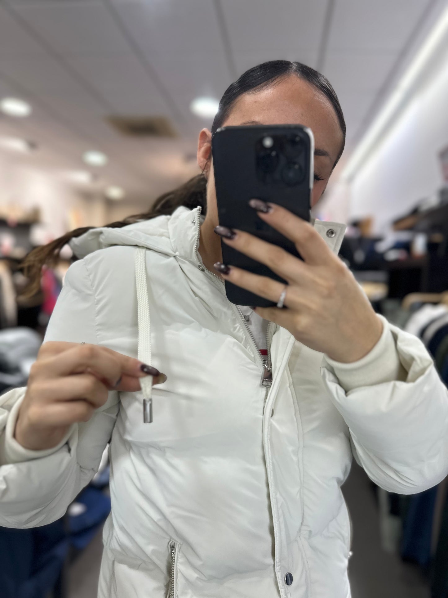 ABRIGO TIFFOSI ACOLCHDO BLANCO ROTO