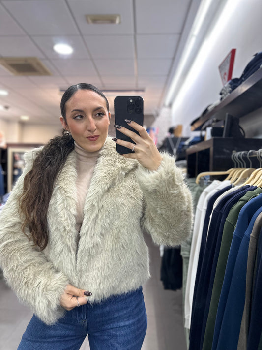 ABRIGO PELO TIFFOSI BEIGE