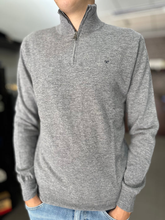 JERSEY SILBON CUELLO CREMALLERA GRIS