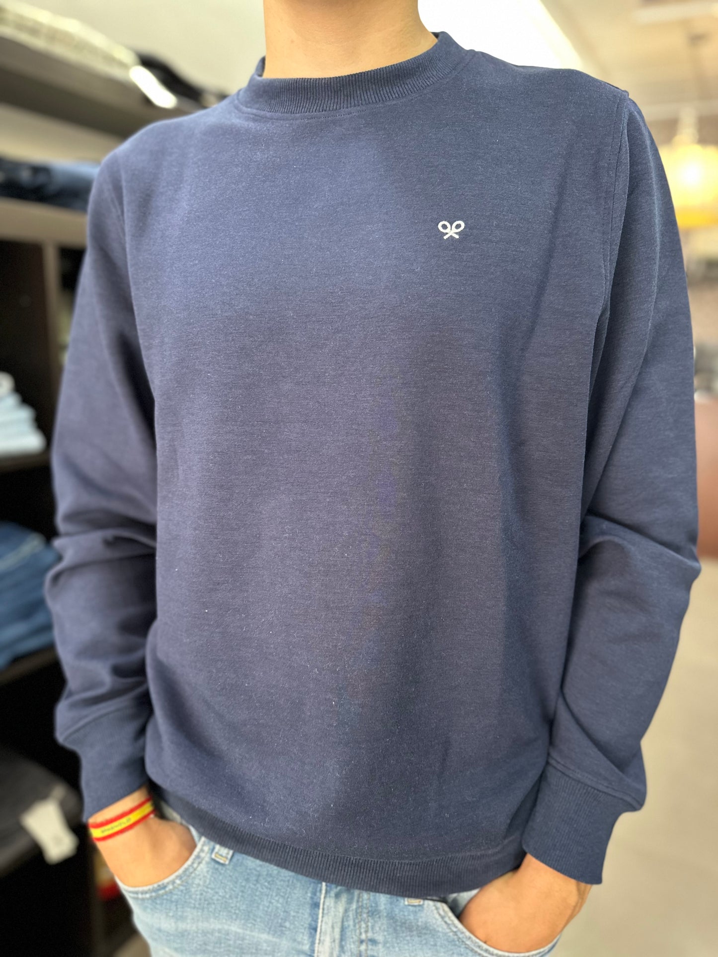 SUDADERA BASICA SILBON AZUL MARINA