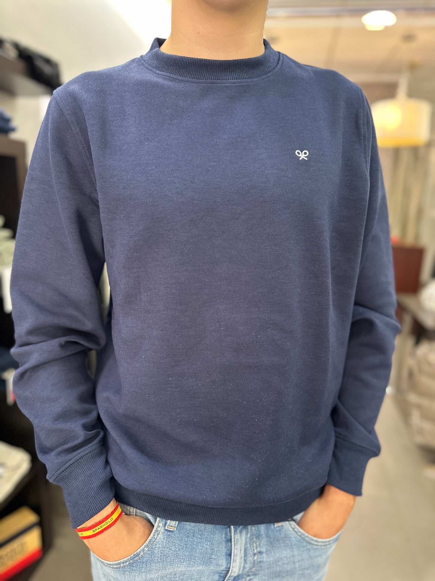 SUDADERA BASICA SILBON AZUL MARINA