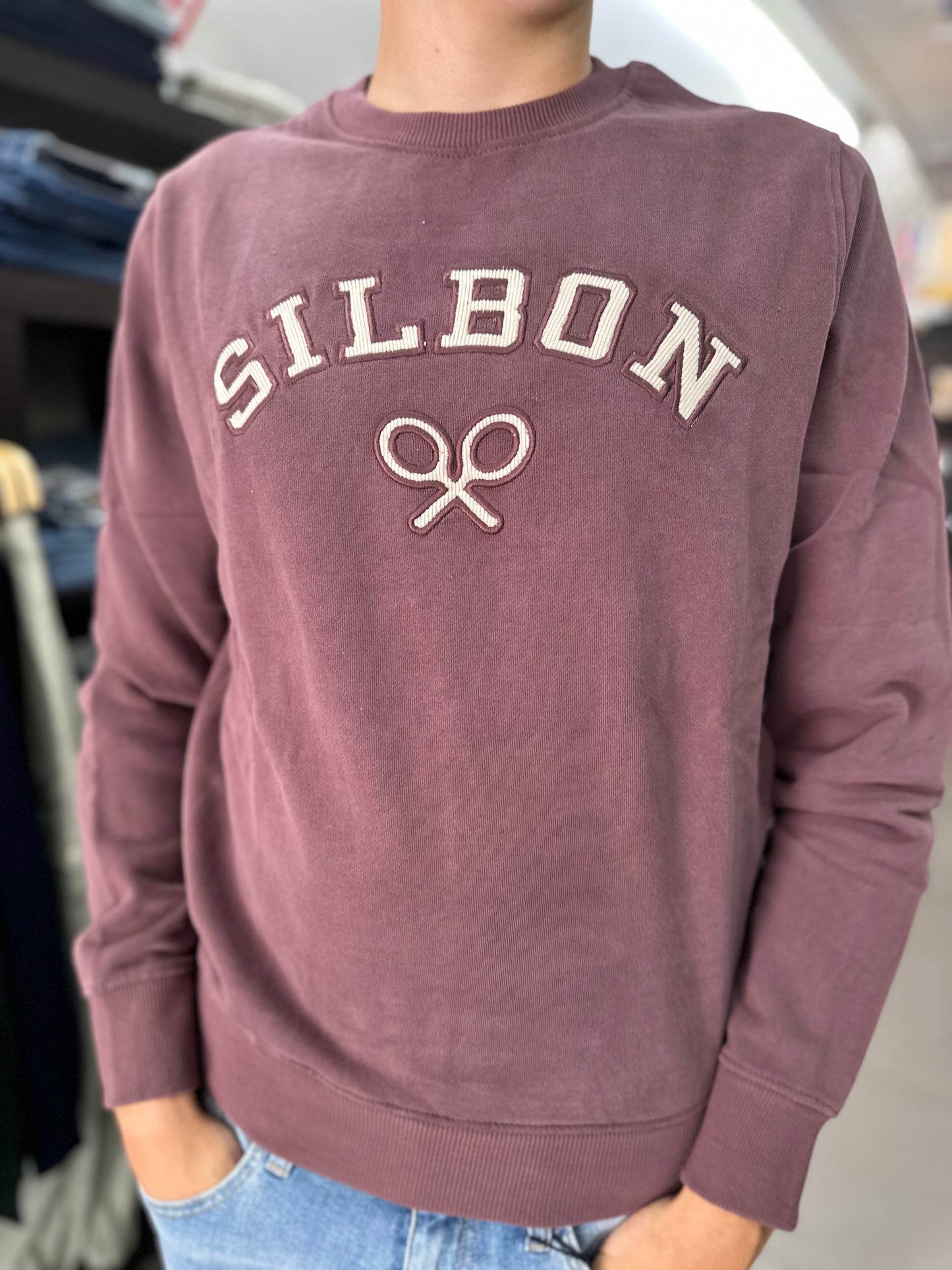SUDADERA SILBON BERENJENA