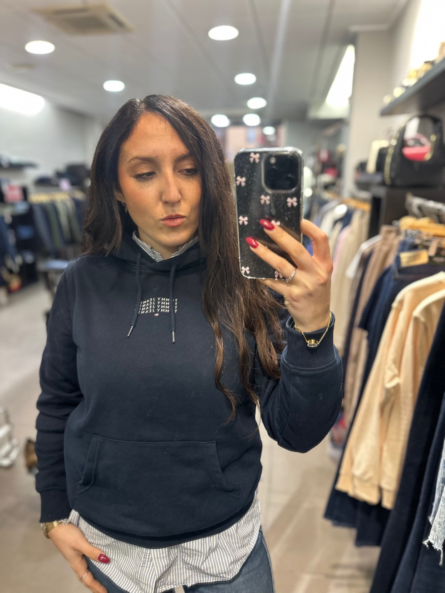 SUDADERA TOMMY AZUL MARINA