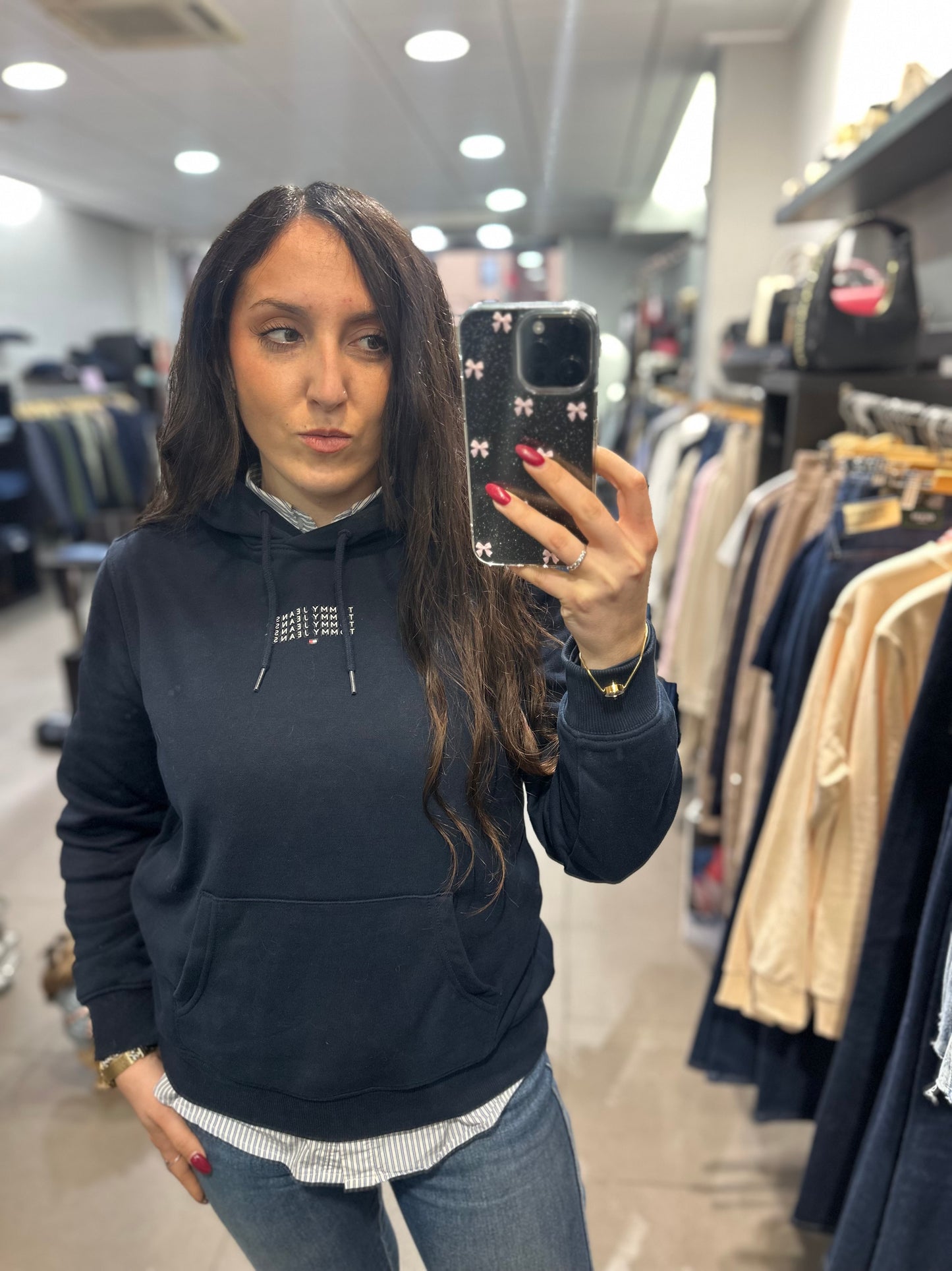SUDADERA TOMMY AZUL MARINA