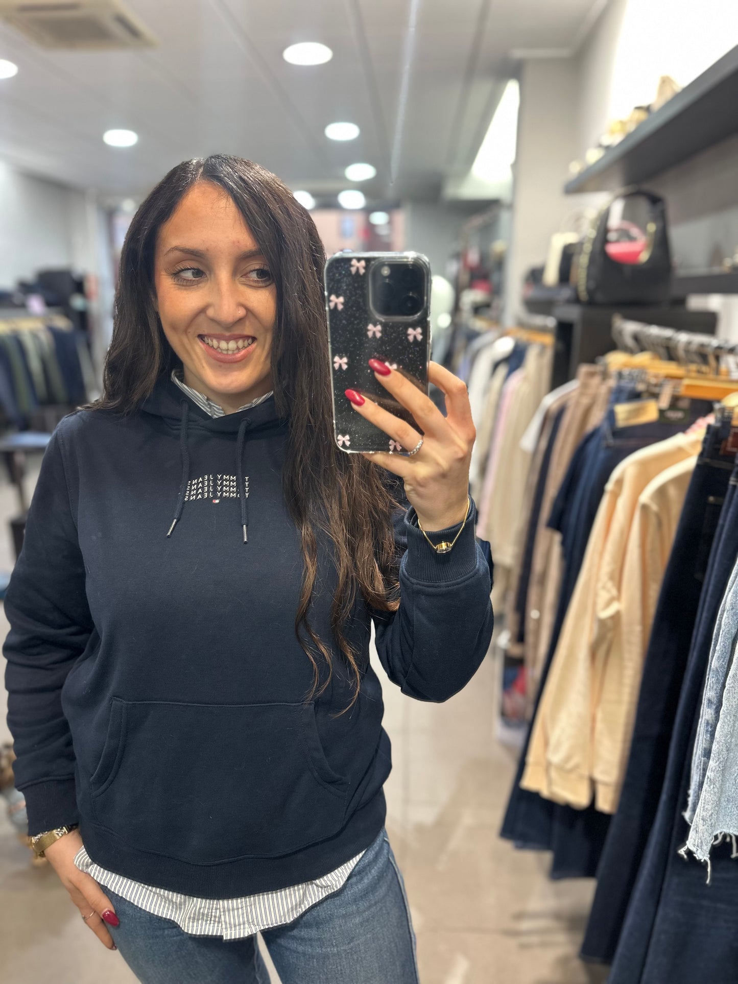 SUDADERA TOMMY AZUL MARINA