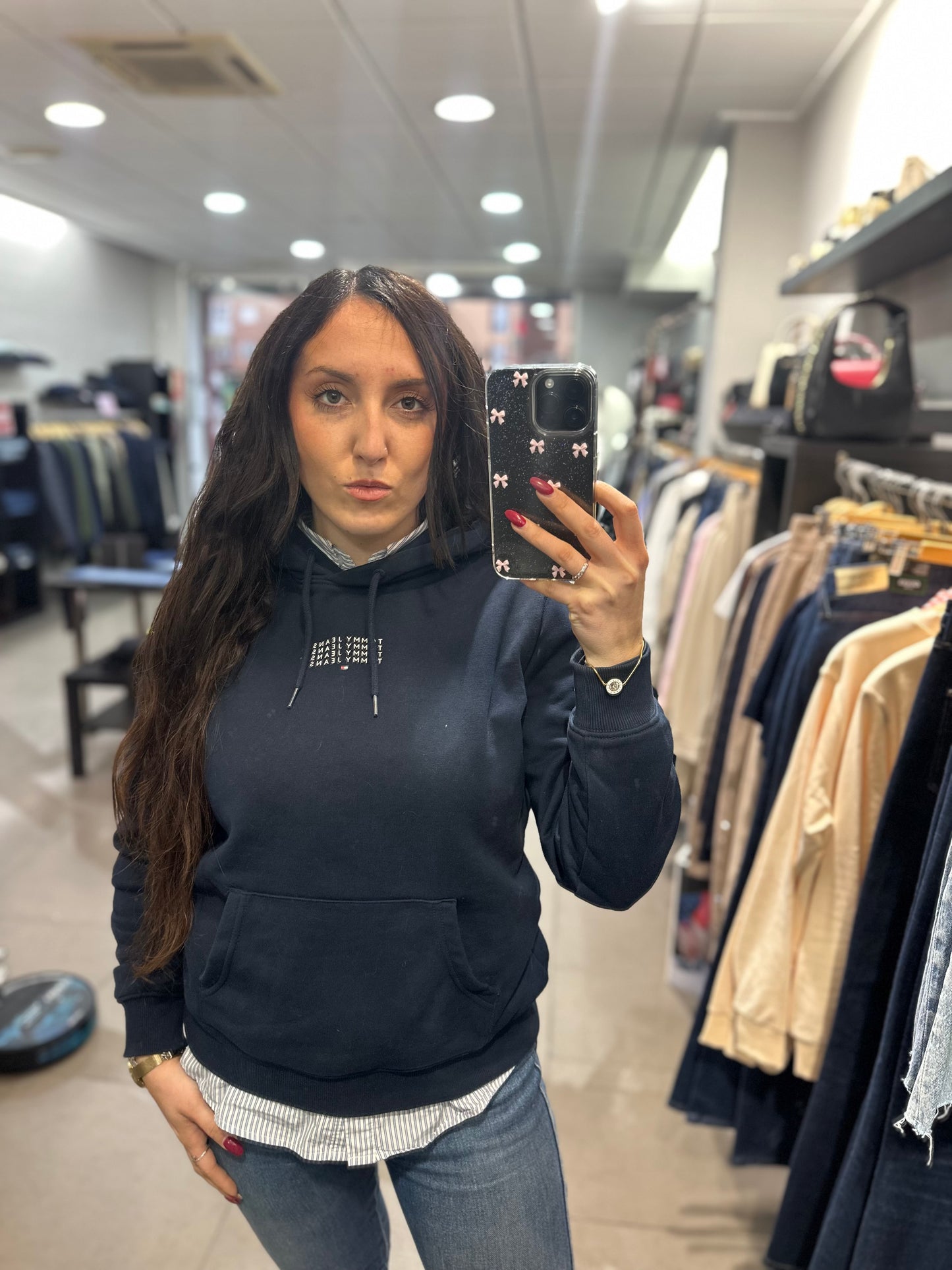 SUDADERA TOMMY AZUL MARINA