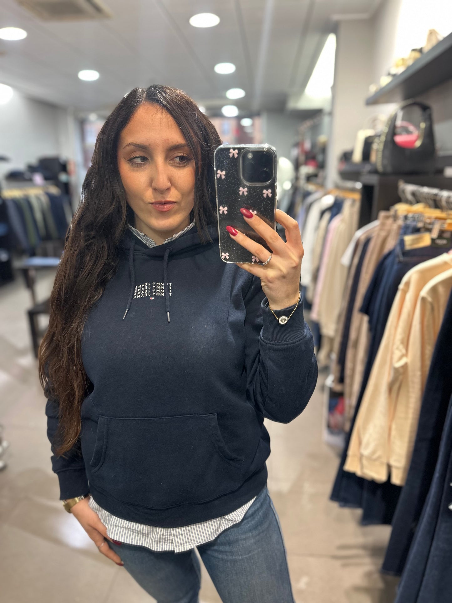 SUDADERA TOMMY AZUL MARINA