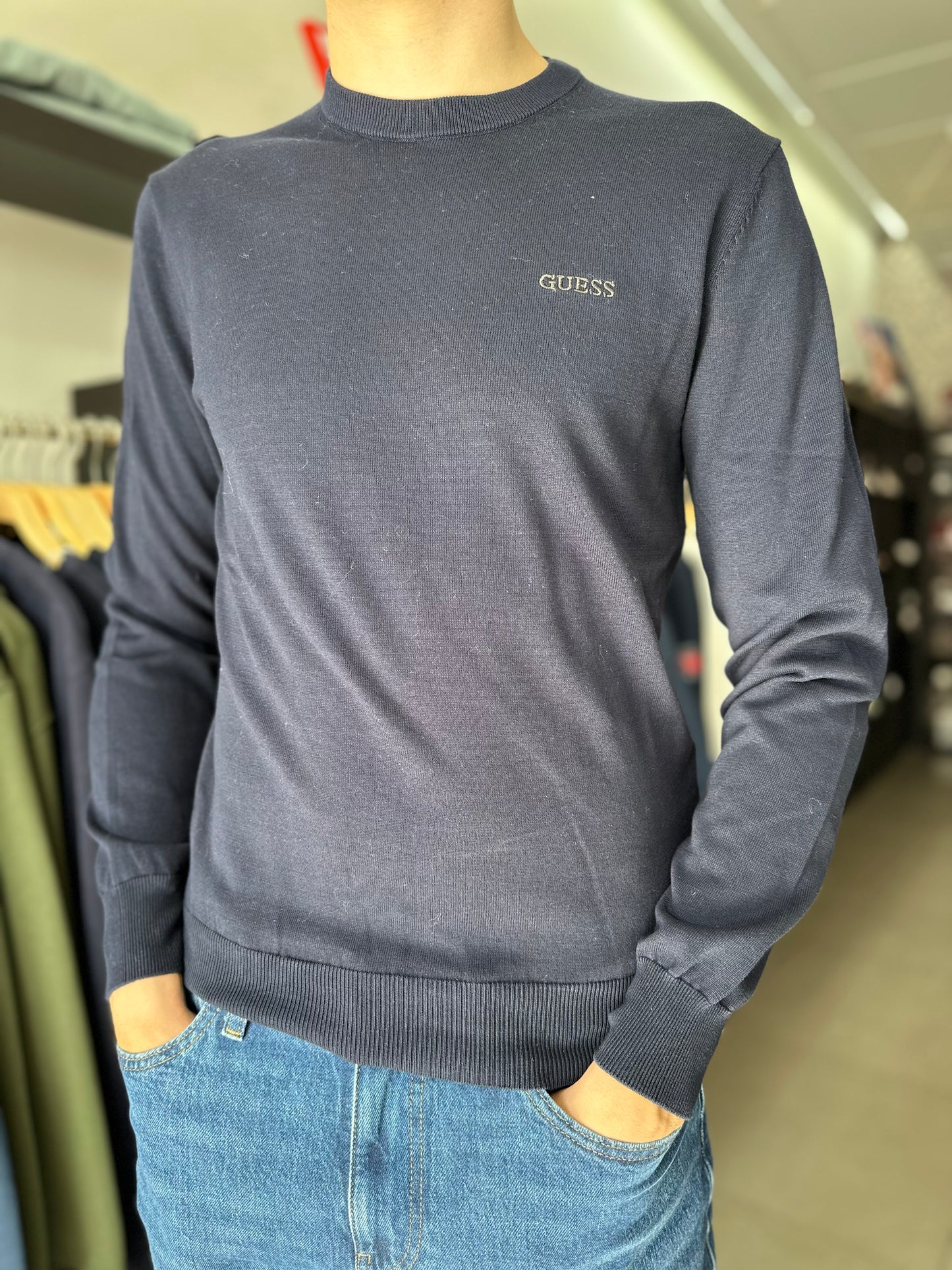 JERSEY GUESS AZUL MARINO