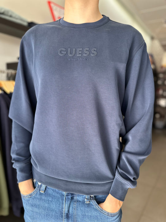SUDADERA GUESS MARCIANO AZUL MARINA