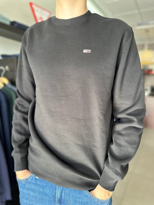 SUDADERA TOMMY NEGRA BÁSICA