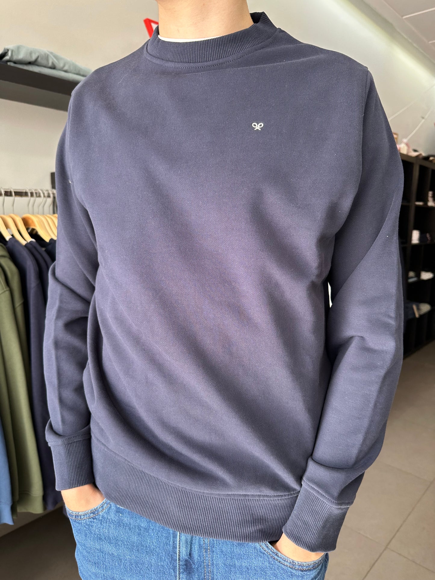 SUDADERA SILBON LOGO ESPALDA AZUL MARINA