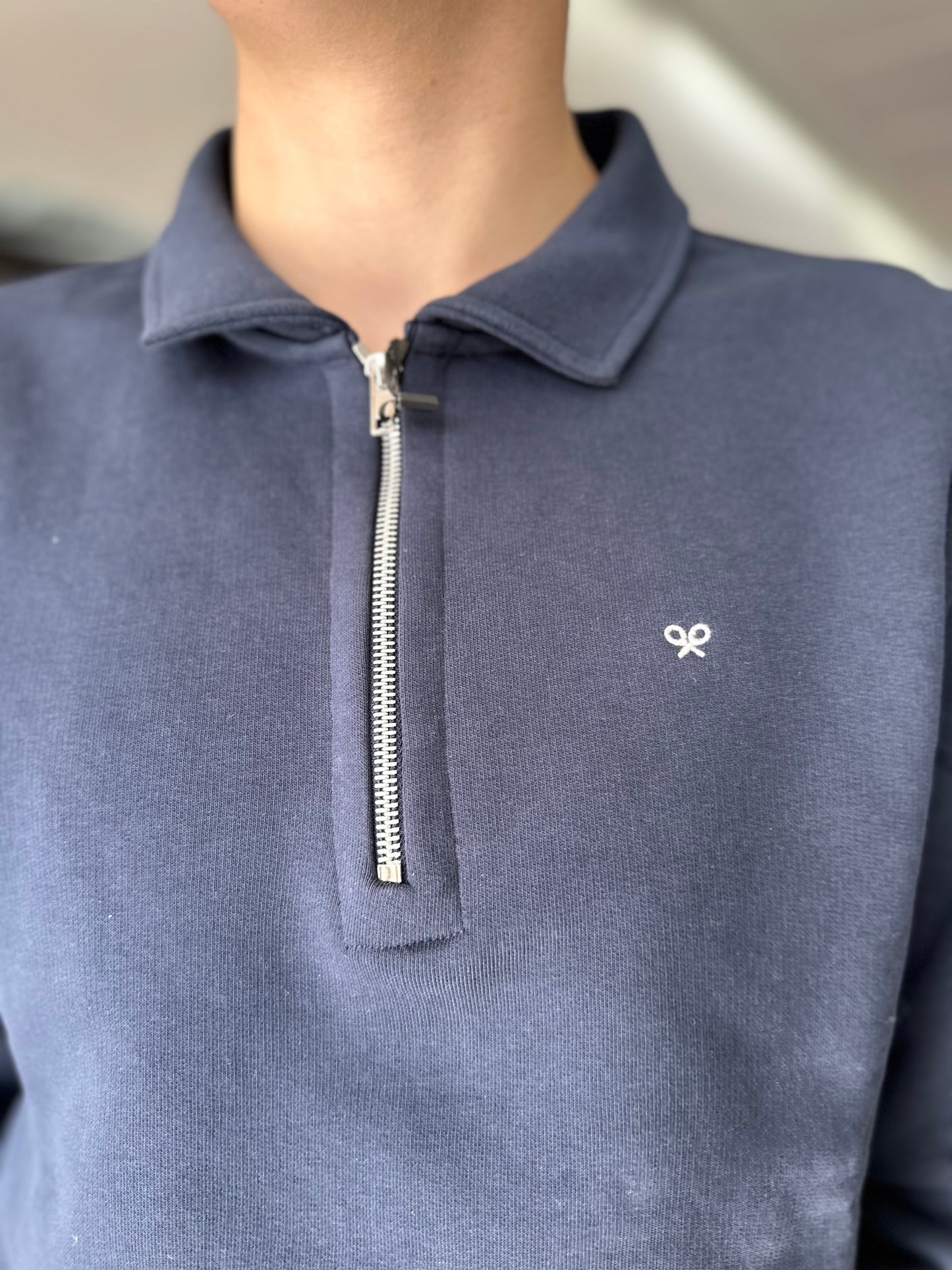 SUDADERA POLO SILBON AZUL MARINA