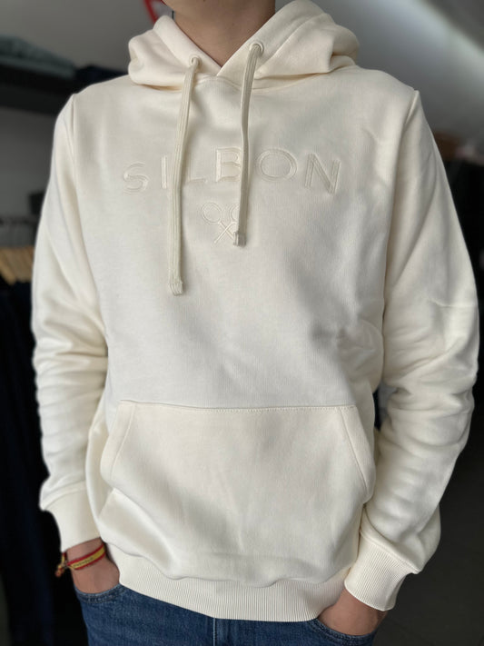 SUDADERA SILBON CREMA COM CAPUCHA