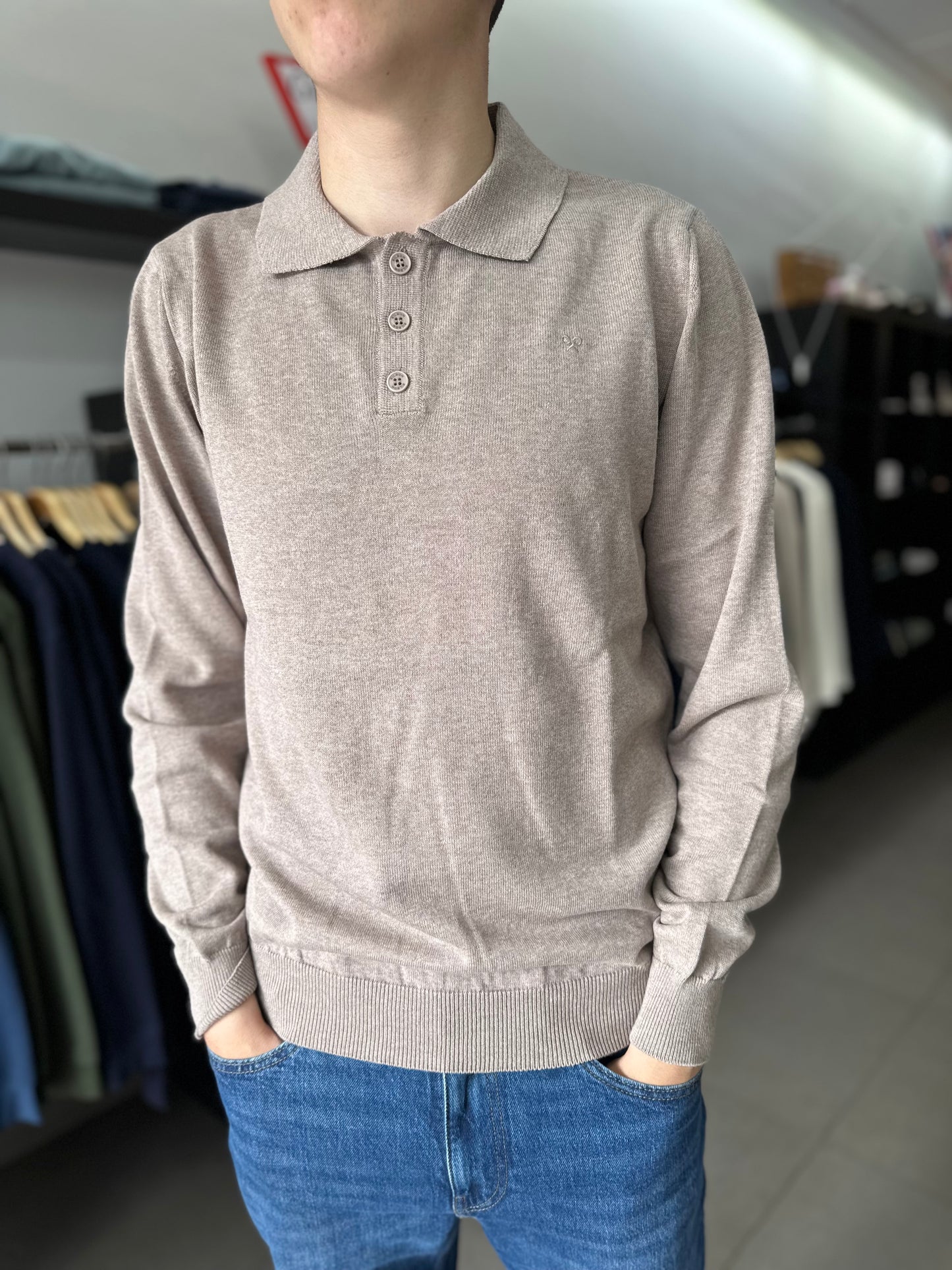 POLO PUNTO SILBON TAUPE
