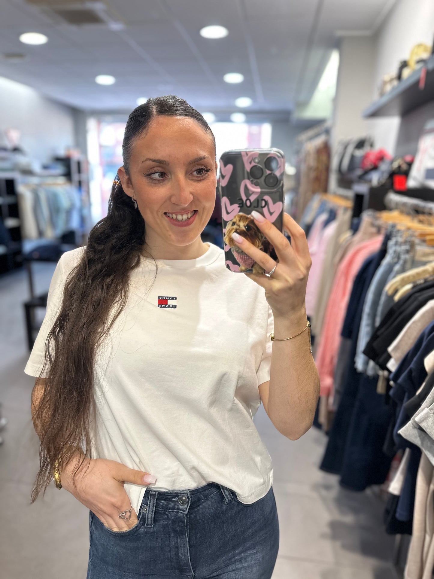 CAMISETA TOMMY CUADRADA BLANCA