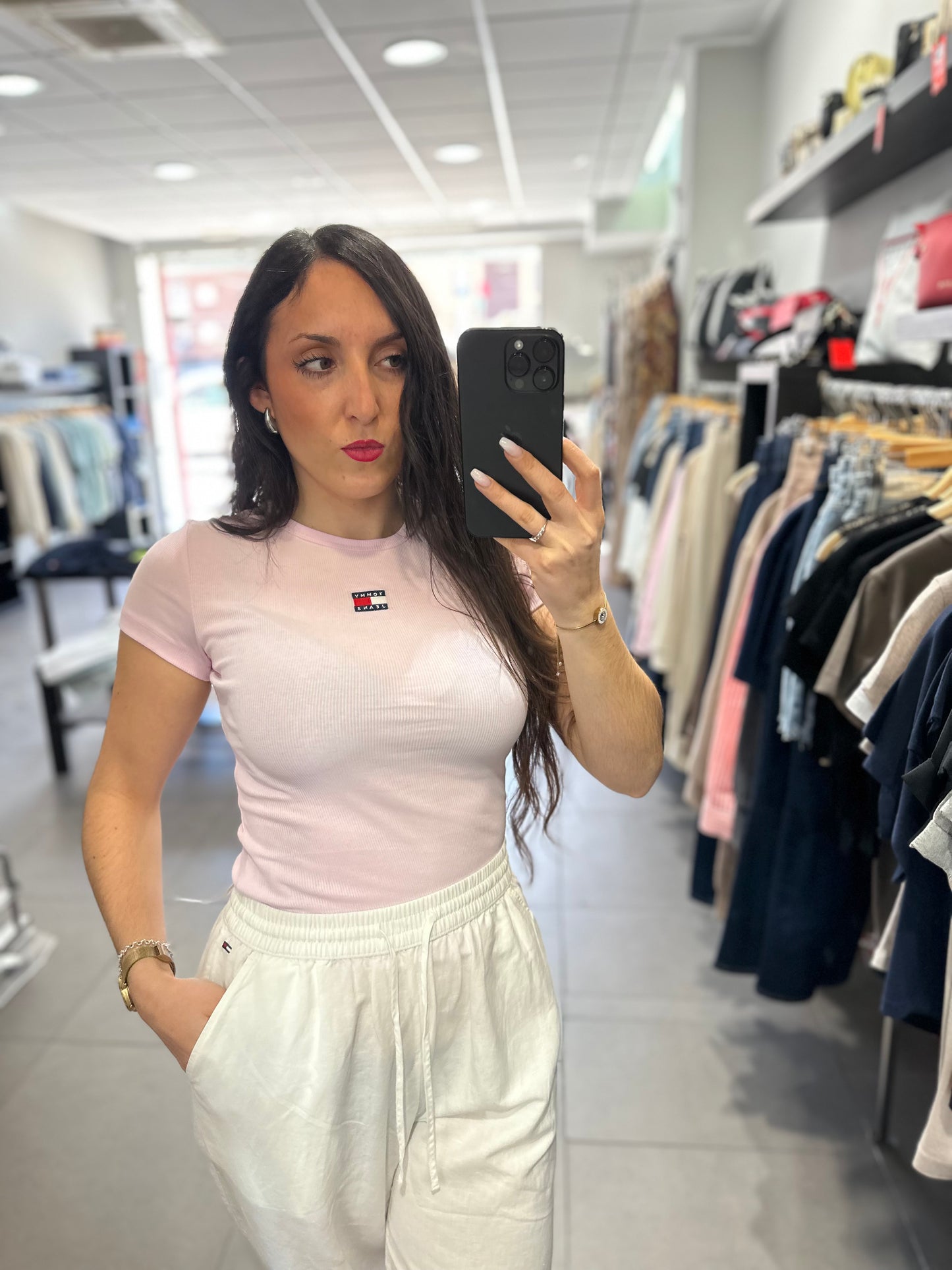 CAMISETA TOMMY CANALÉ ROSA BEBÉ