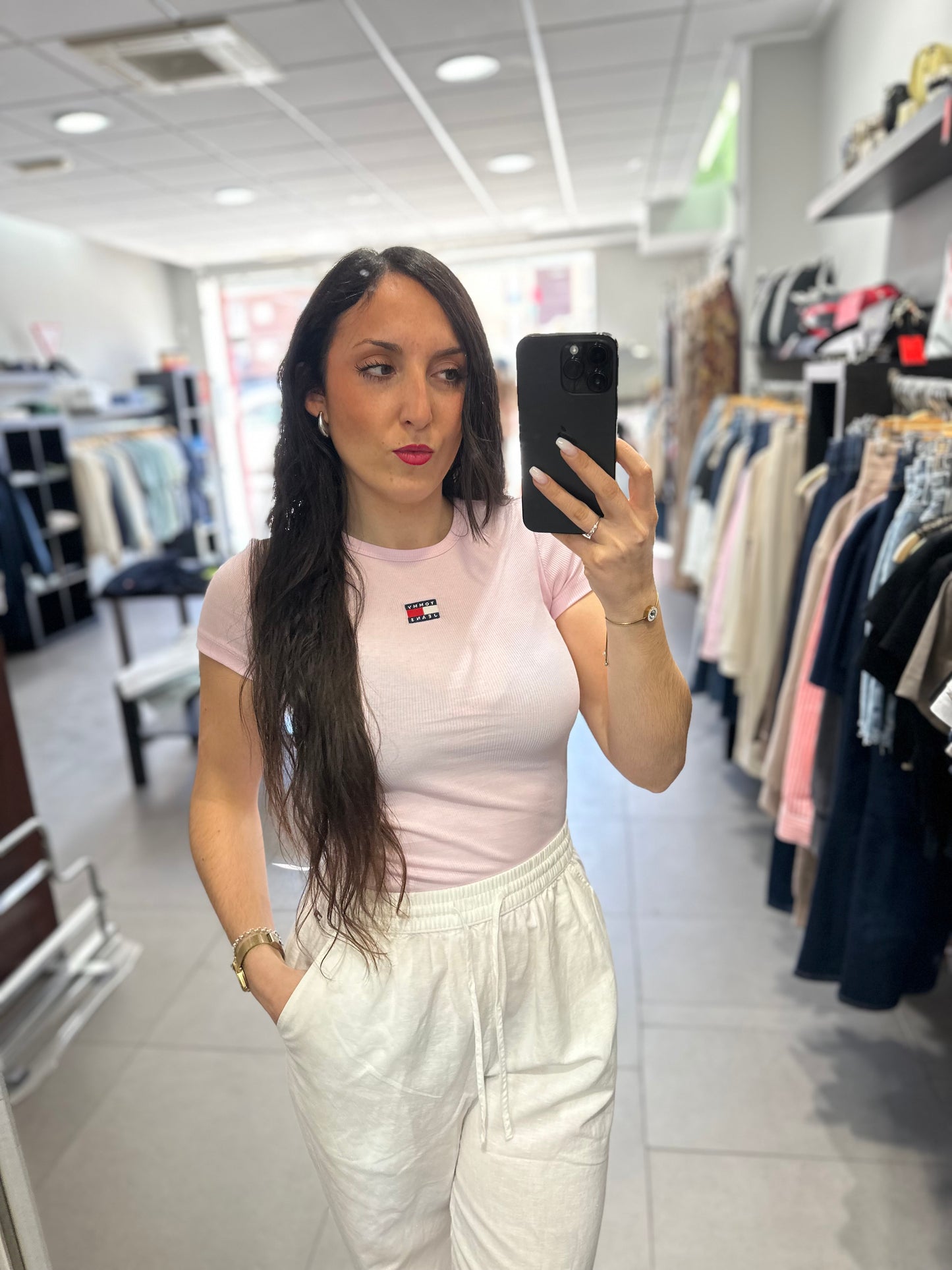 CAMISETA TOMMY CANALÉ ROSA BEBÉ