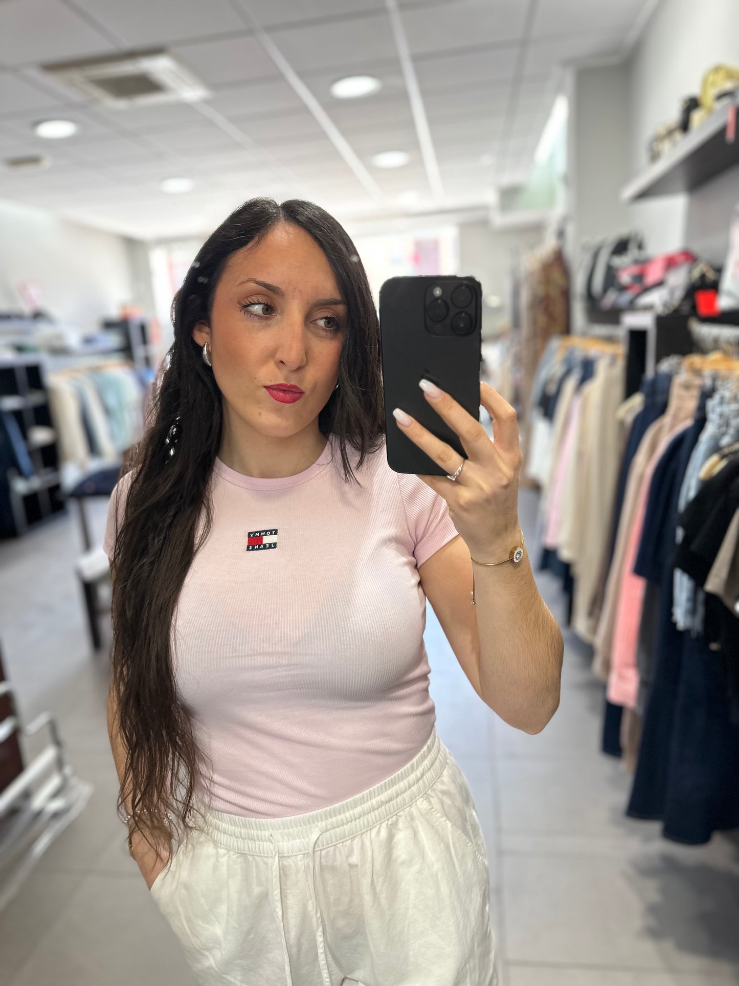 CAMISETA TOMMY CANALÉ ROSA BEBÉ