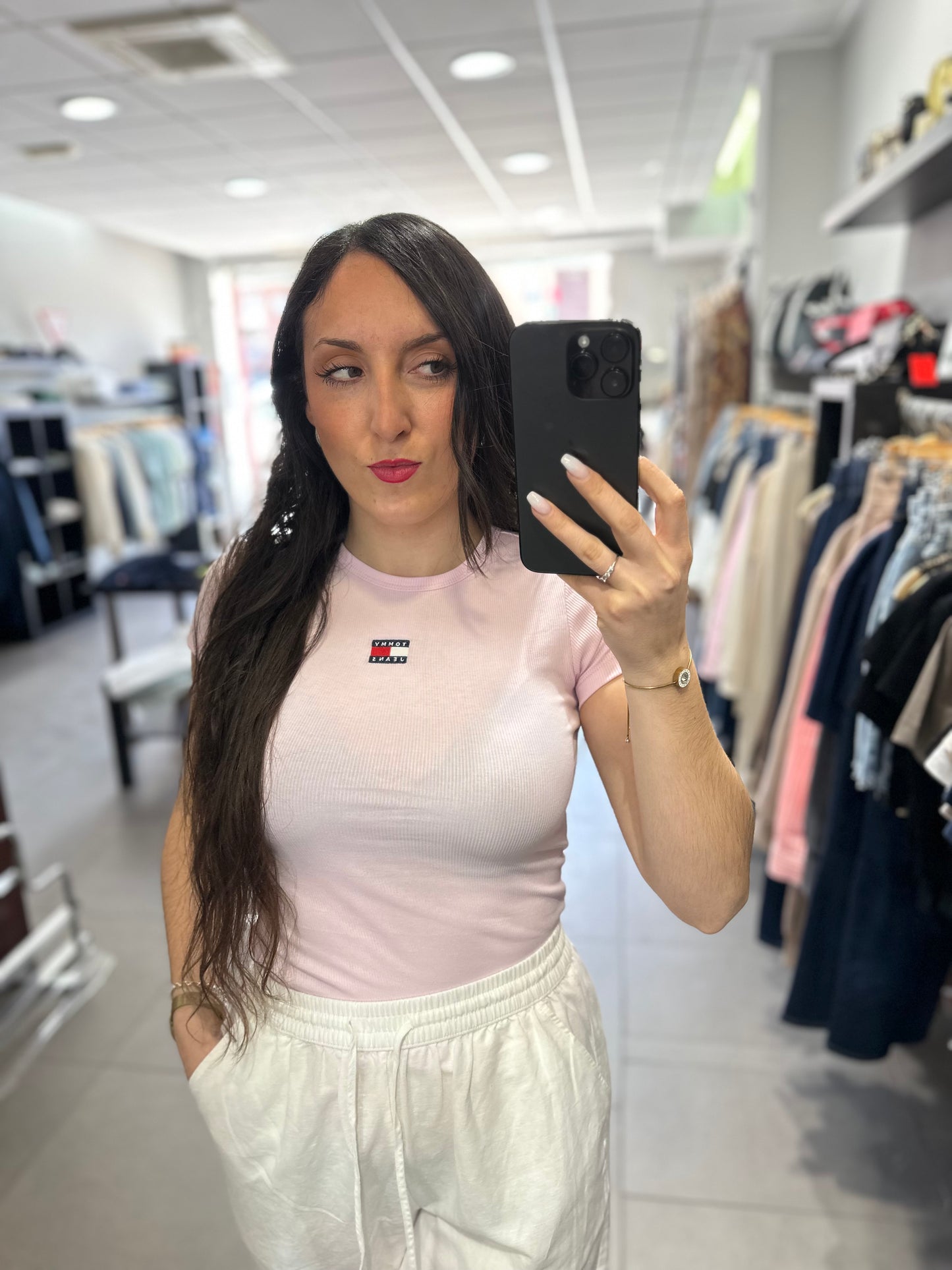 CAMISETA TOMMY CANALÉ ROSA BEBÉ
